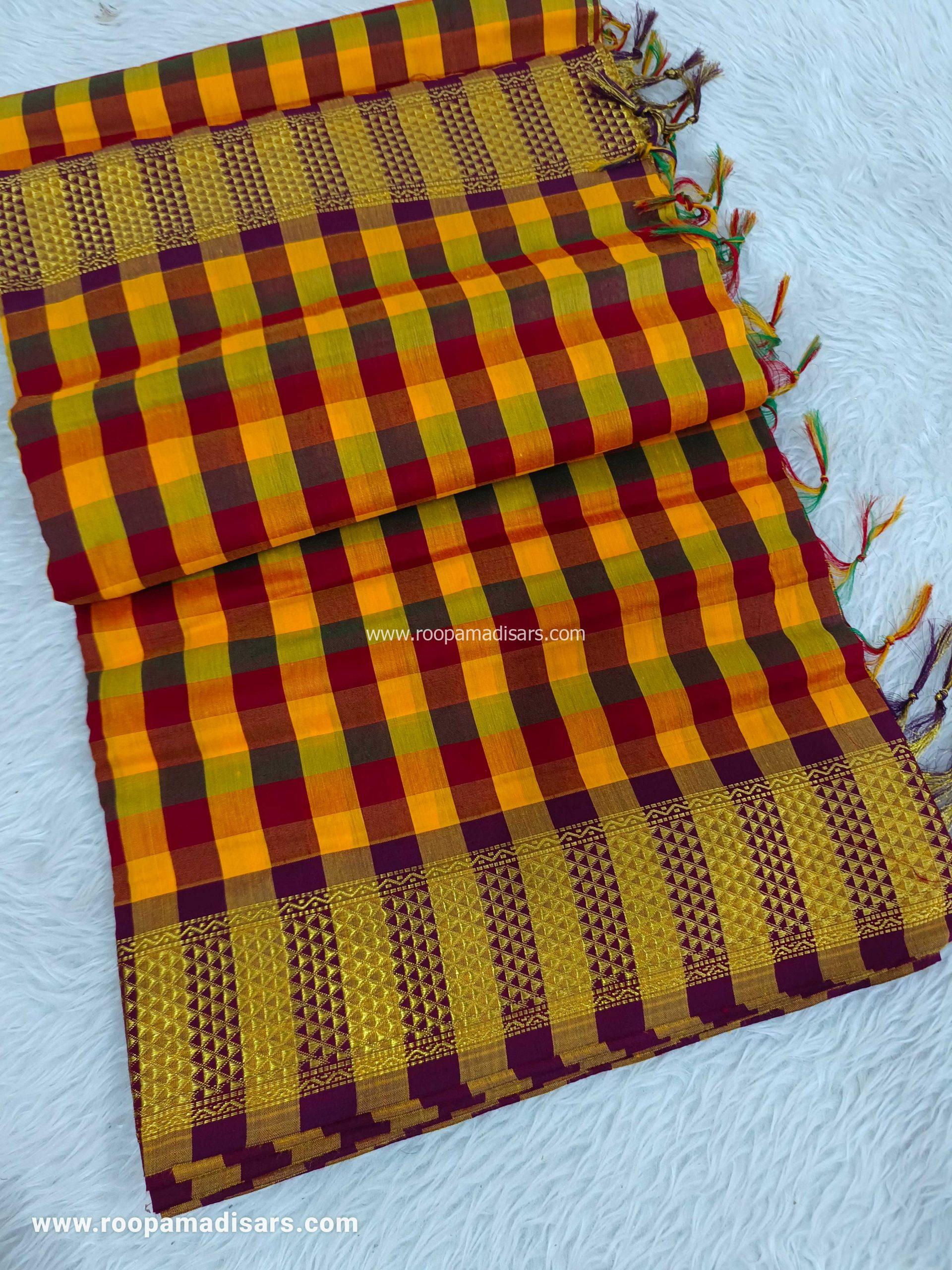 KALYANI SILK READYMADE -READYMADE MADISAR WITHOUT BLOUSE PIECE - Image 3