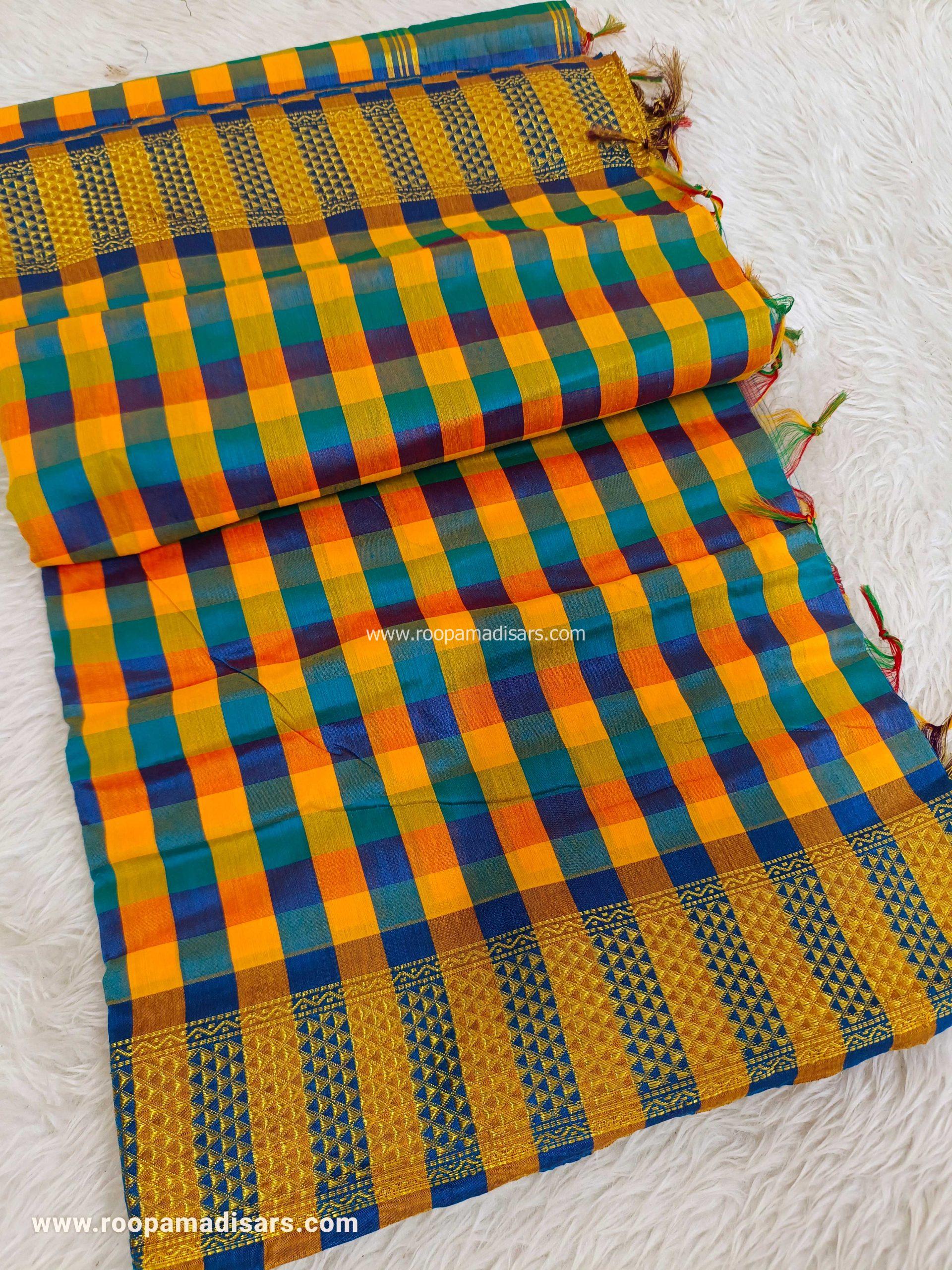 KALYANI SILK READYMADE -READYMADE MADISAR WITHOUT BLOUSE PIECE - Image 3