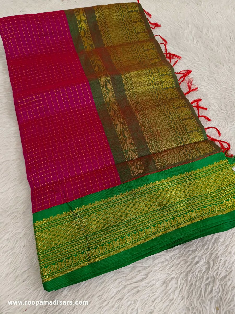 KALYANI SILK READYMADE  -READYMADE MADISAR WITHOUT BLOUSE PIECE