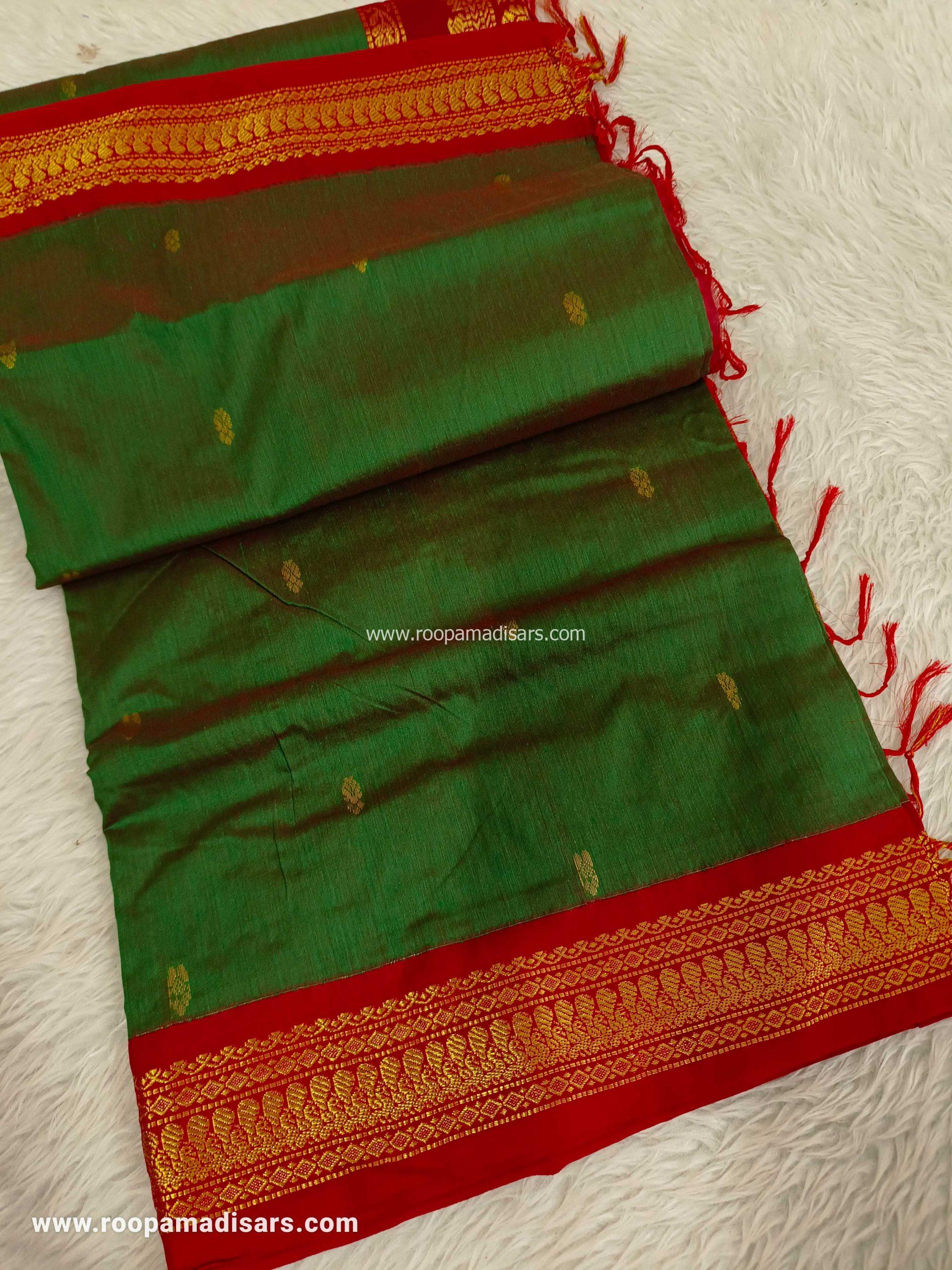 KALYANI SILK COTTON -REGULAR MADISAR SAREE WITHOUT BLOUSE PIECE