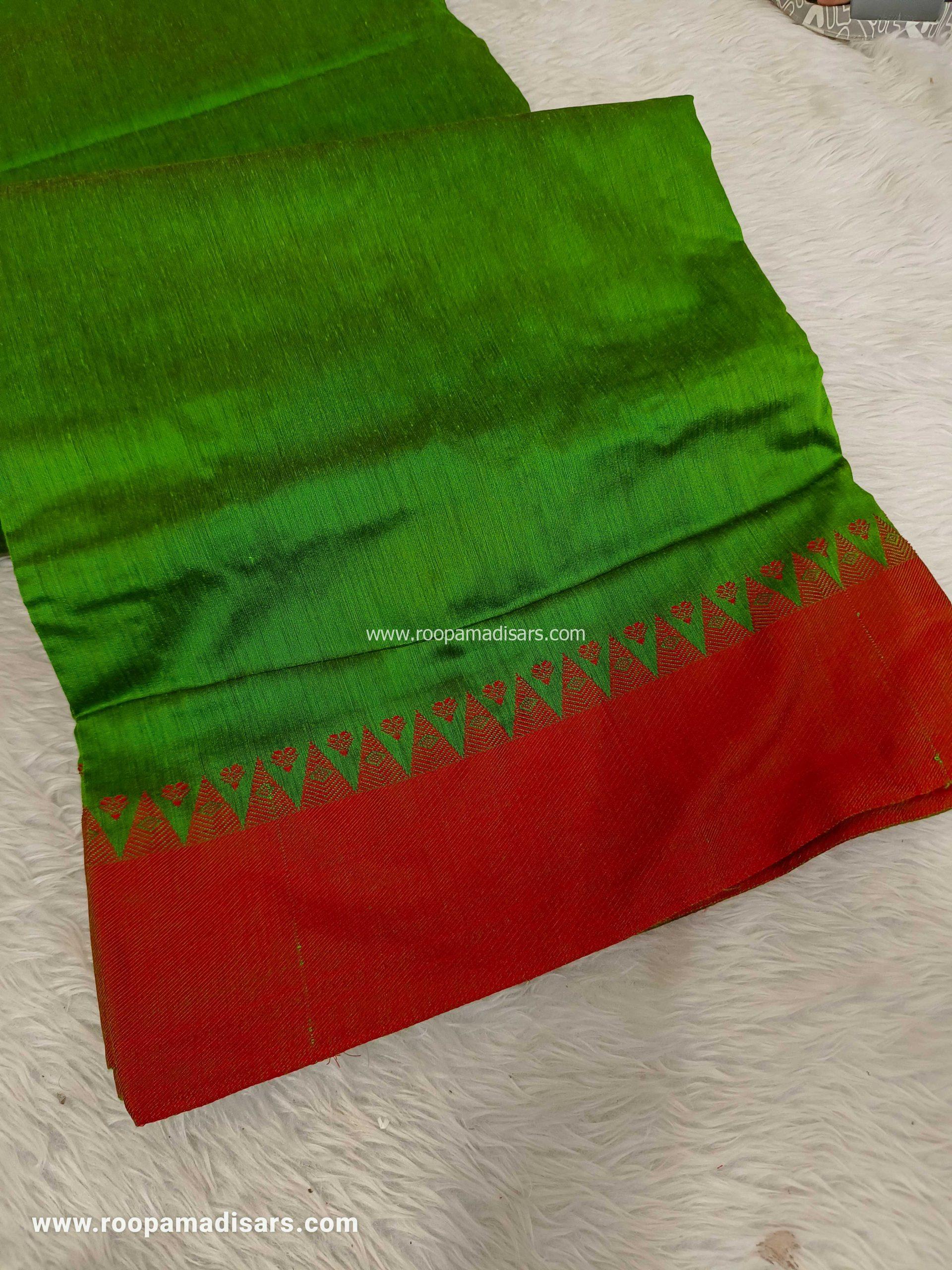 KALYANI SILK COTTON -REGULAR MADISAR SAREE WITHOUT BLOUSE PIECE - Image 2