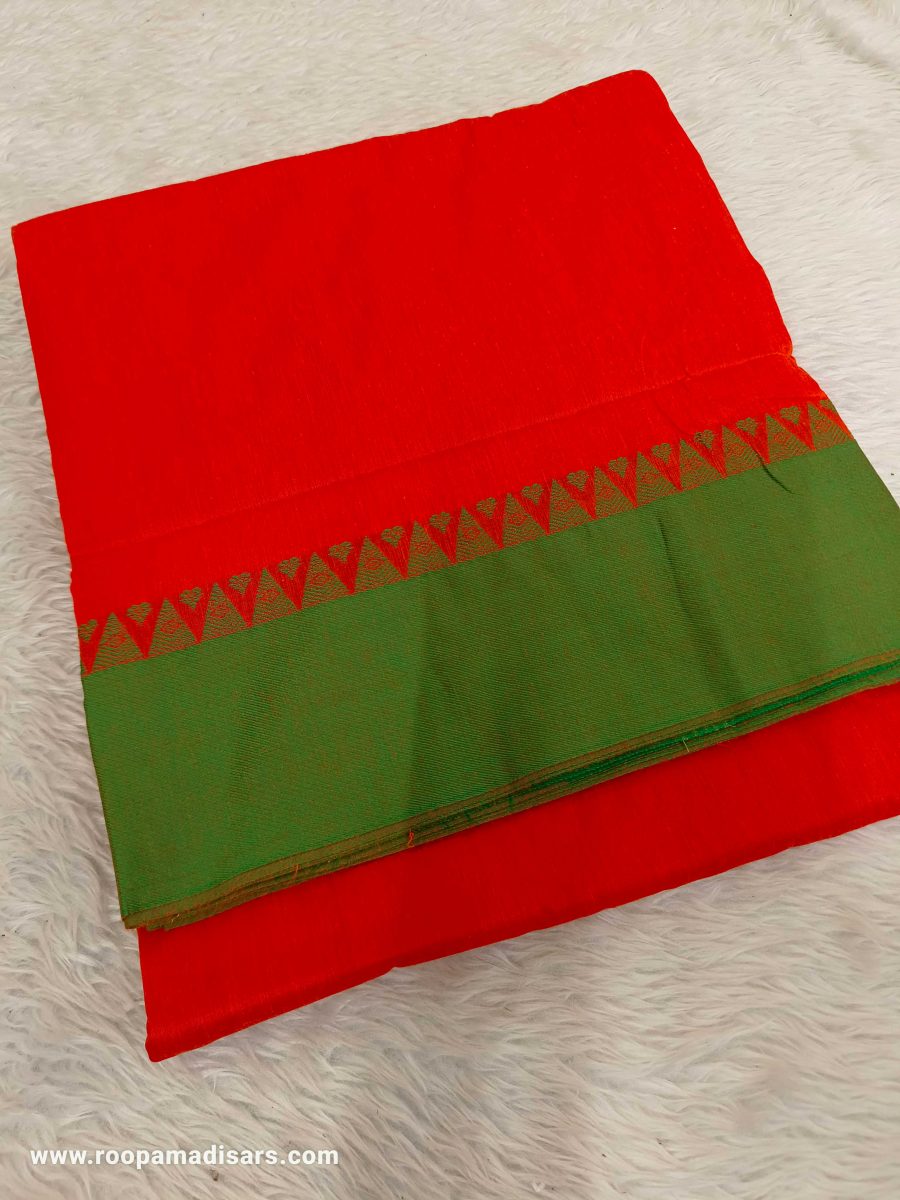 KALYANI SILK COTTON  -REGULAR MADISAR SAREE WITHOUT BLOUSE PIECE