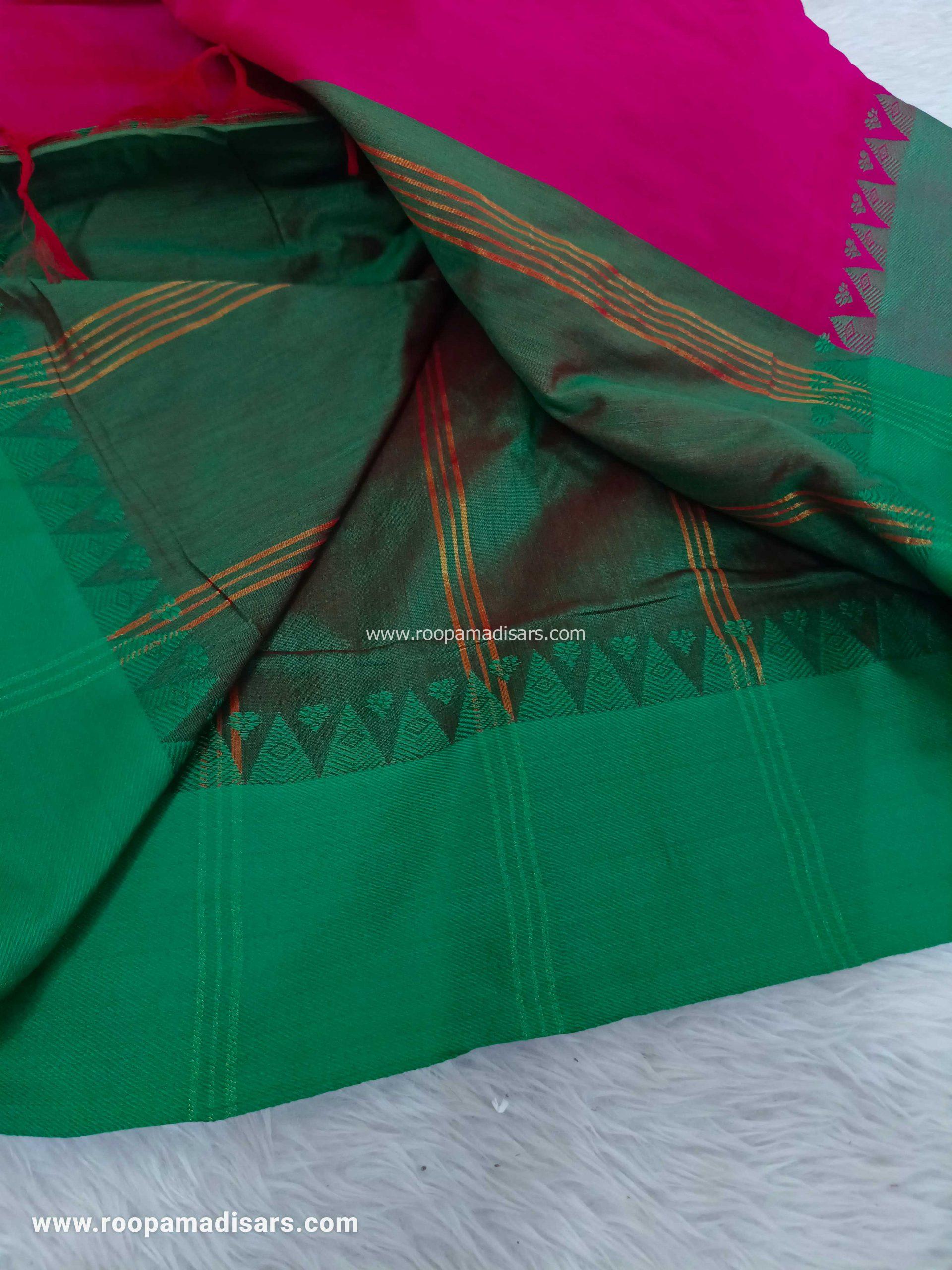 KALYANI SILK COTTON -REGULAR MADISAR SAREE WITHOUT BLOUSE PIECE - Image 3