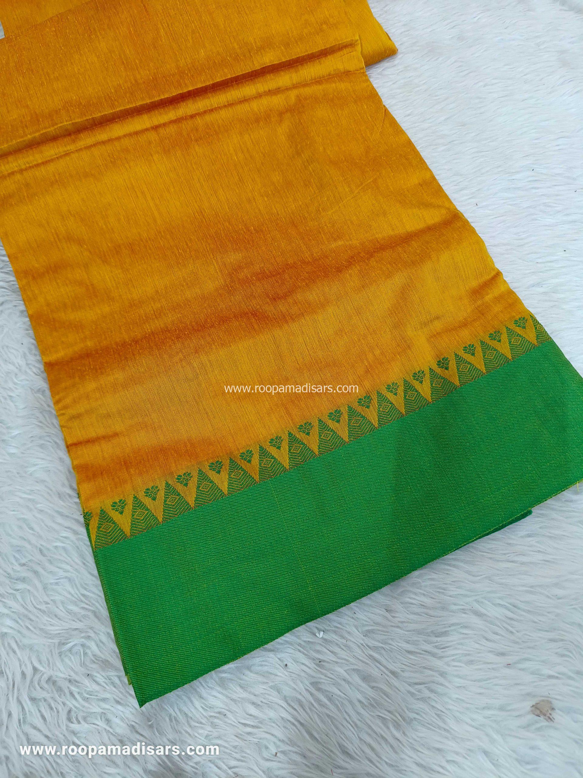 KALYANI SILK COTTON -REGULAR MADISAR SAREE WITHOUT BLOUSE PIECE - Image 2