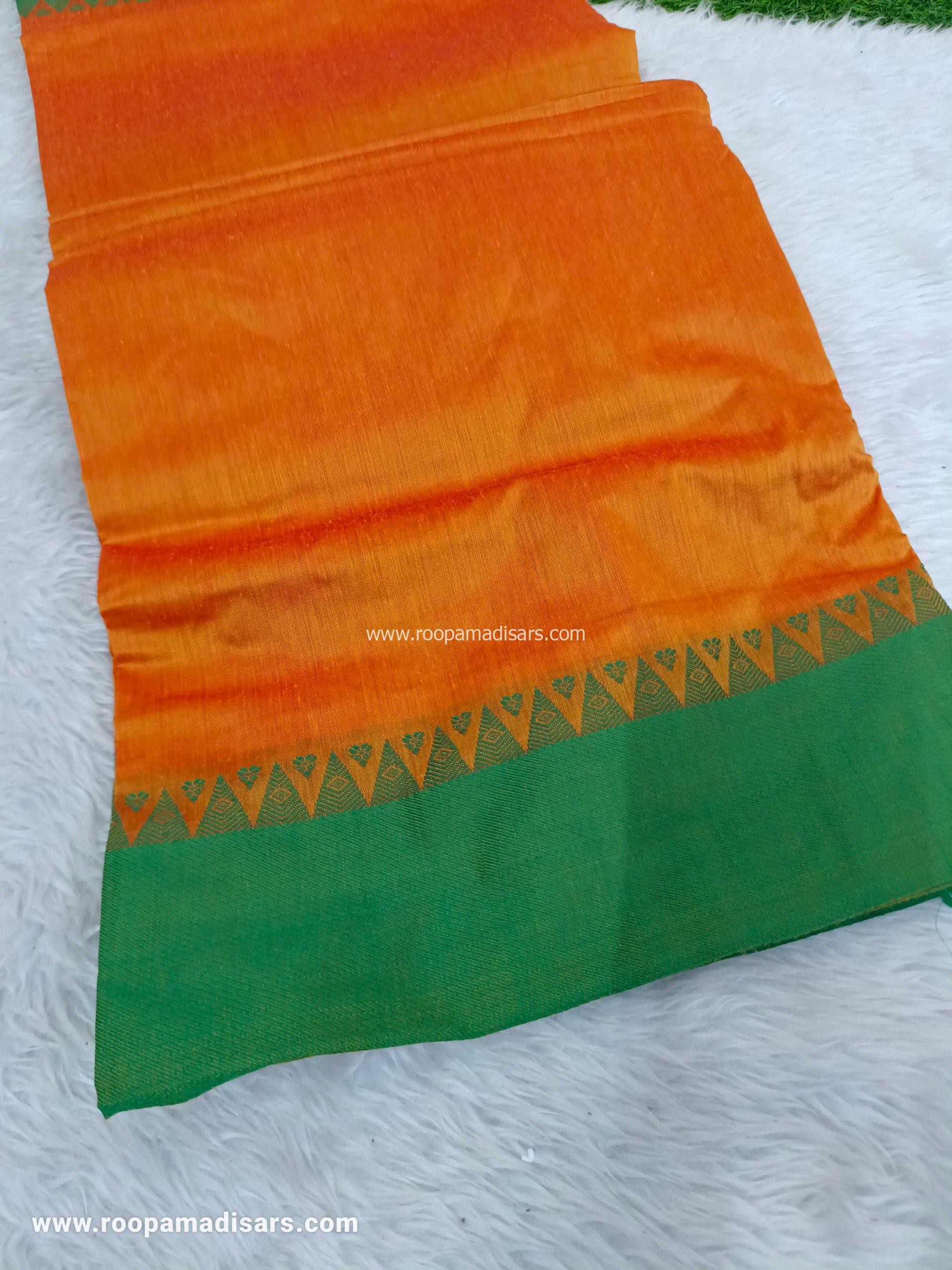KALYANI SILK COTTON -REGULAR MADISAR SAREE WITHOUT BLOUSE PIECE - Image 2
