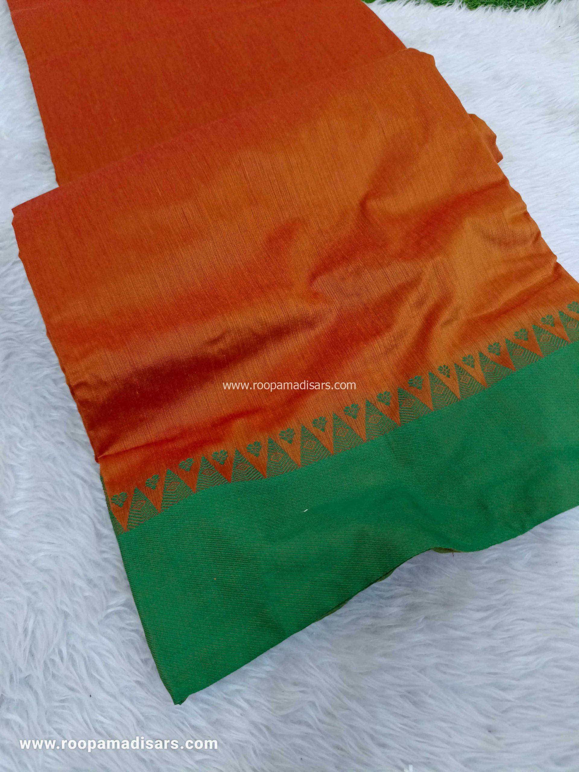 KALYANI SILK COTTON -REGULAR MADISAR SAREE WITHOUT BLOUSE PIECE - Image 2