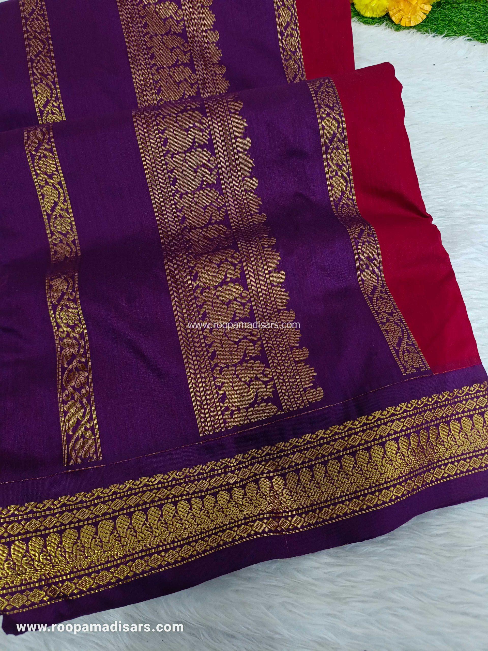KALYANI SILK COTTON -REGULAR MADISAR SAREE WITHOUT BLOUSE PIECE - Image 2