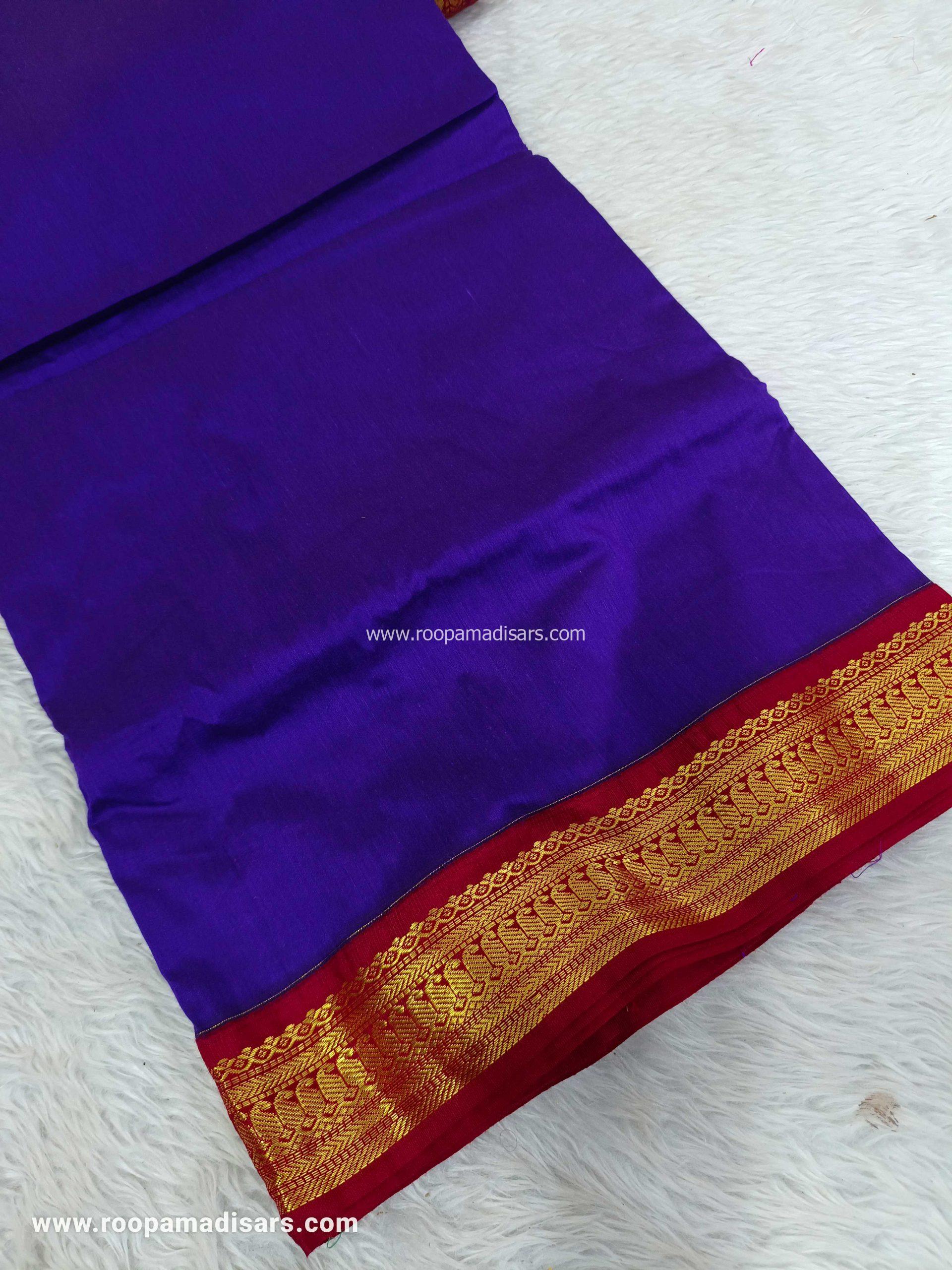 KALYANI SILK COTTON  -REGULAR MADISAR SAREE WITHOUT BLOUSE PIECE - Image 2