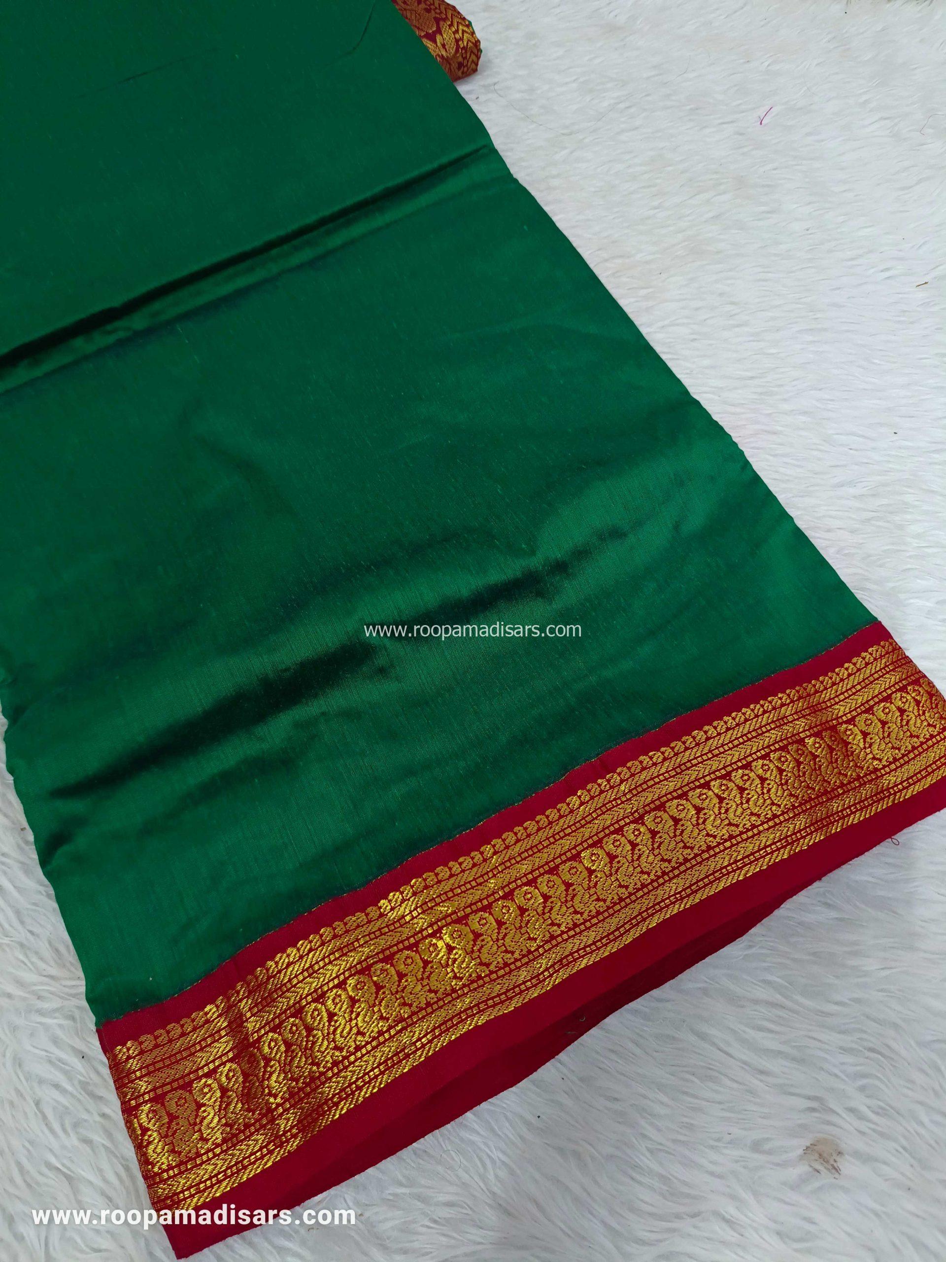 KALYANI SILK COTTON -REGULAR MADISAR SAREE WITHOUT BLOUSE PIECE - Image 2