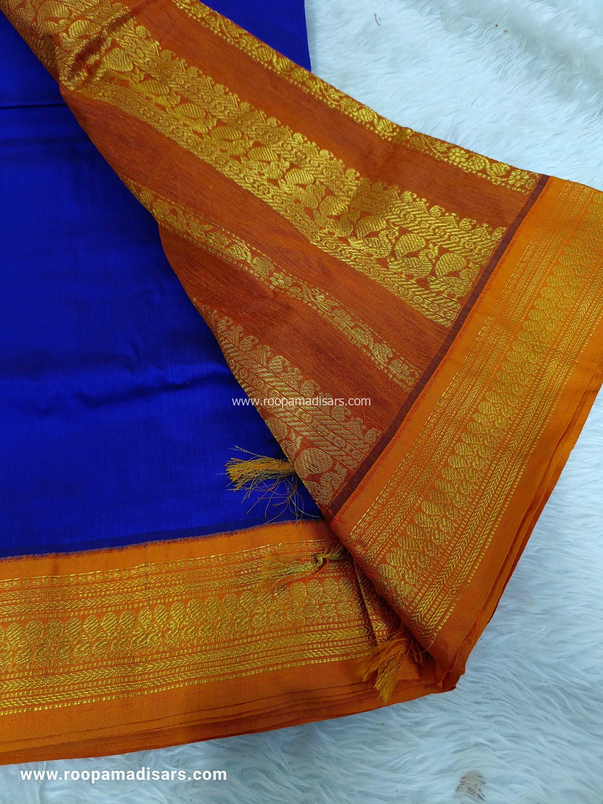 KALYANI SILK COTTON -REGULAR MADISAR SAREE WITHOUT BLOUSE PIECE - Image 3
