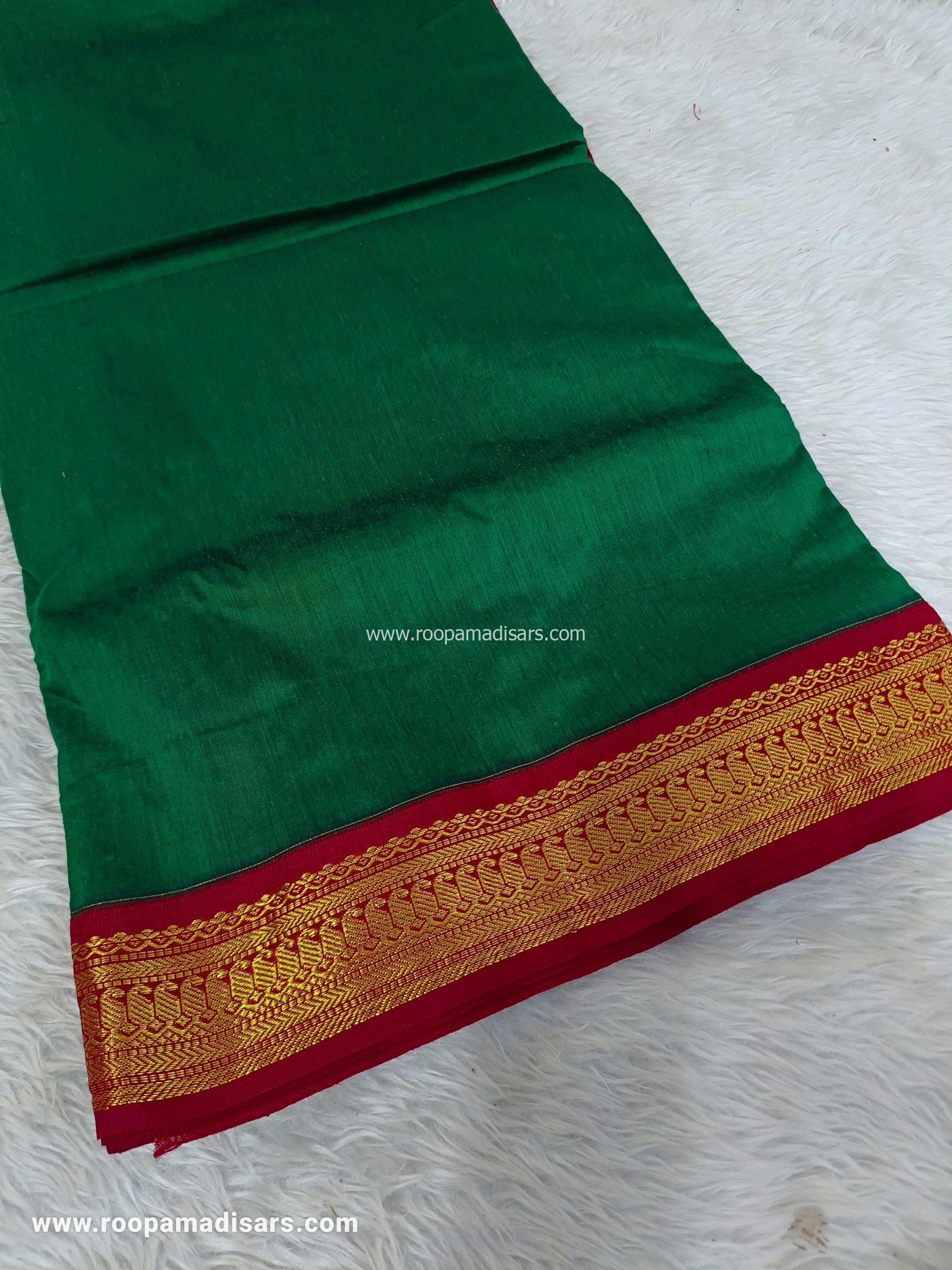 KALYANI SILK COTTON -REGULAR MADISAR SAREE WITHOUT BLOUSE PIECE - Image 2
