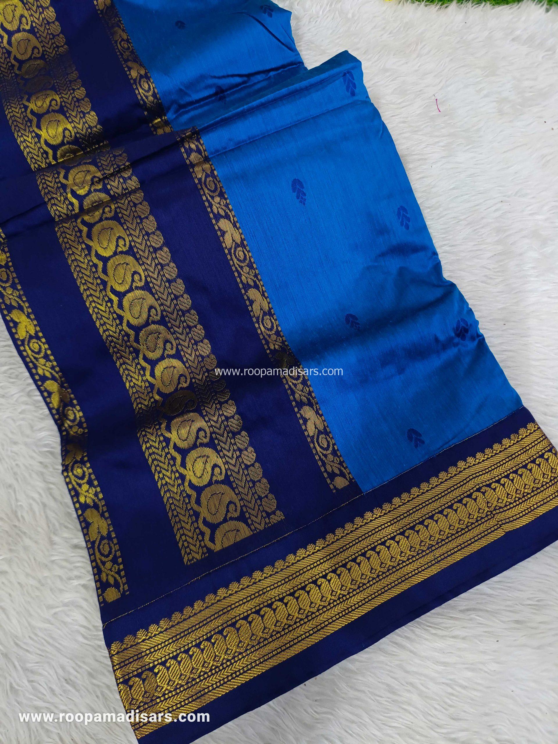 KALYANI SILK COTTON -REGULAR MADISAR SAREE WITHOUT BLOUSE PIECE - Image 2