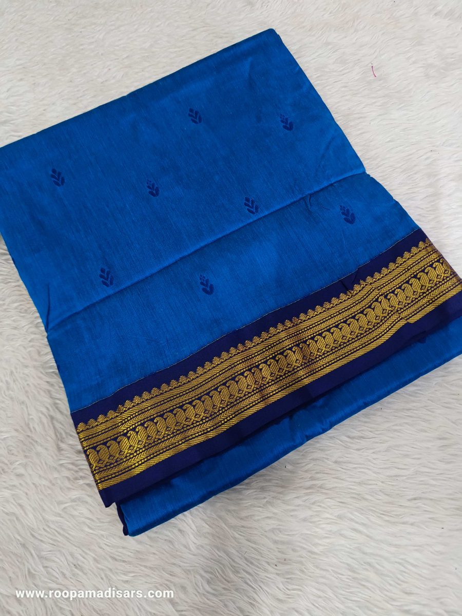 KALYANI SILK COTTON  -REGULAR MADISAR SAREE WITHOUT BLOUSE PIECE