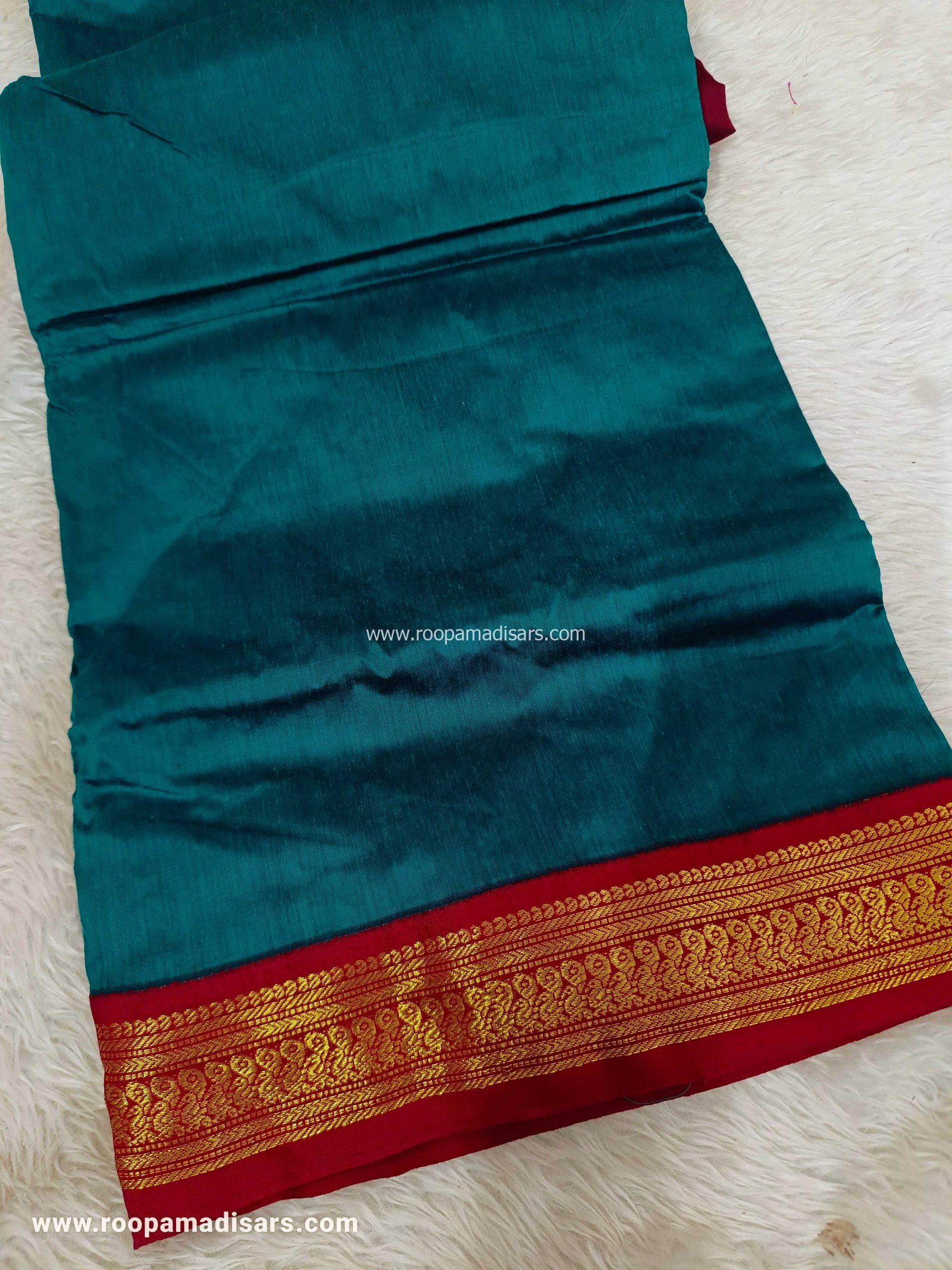 KALYANI SILK COTTON -REGULAR MADISAR SAREE WITHOUT BLOUSE PIECE - Image 2