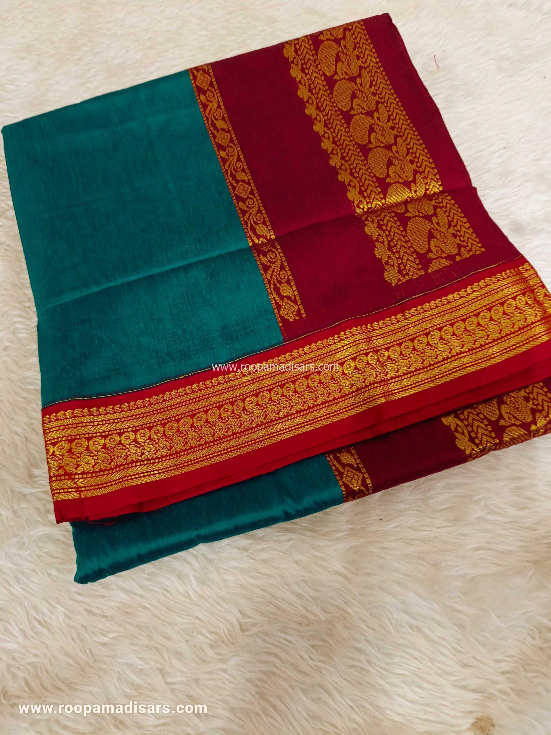 KALYANI SILK COTTON -REGULAR MADISAR SAREE WITHOUT BLOUSE PIECE
