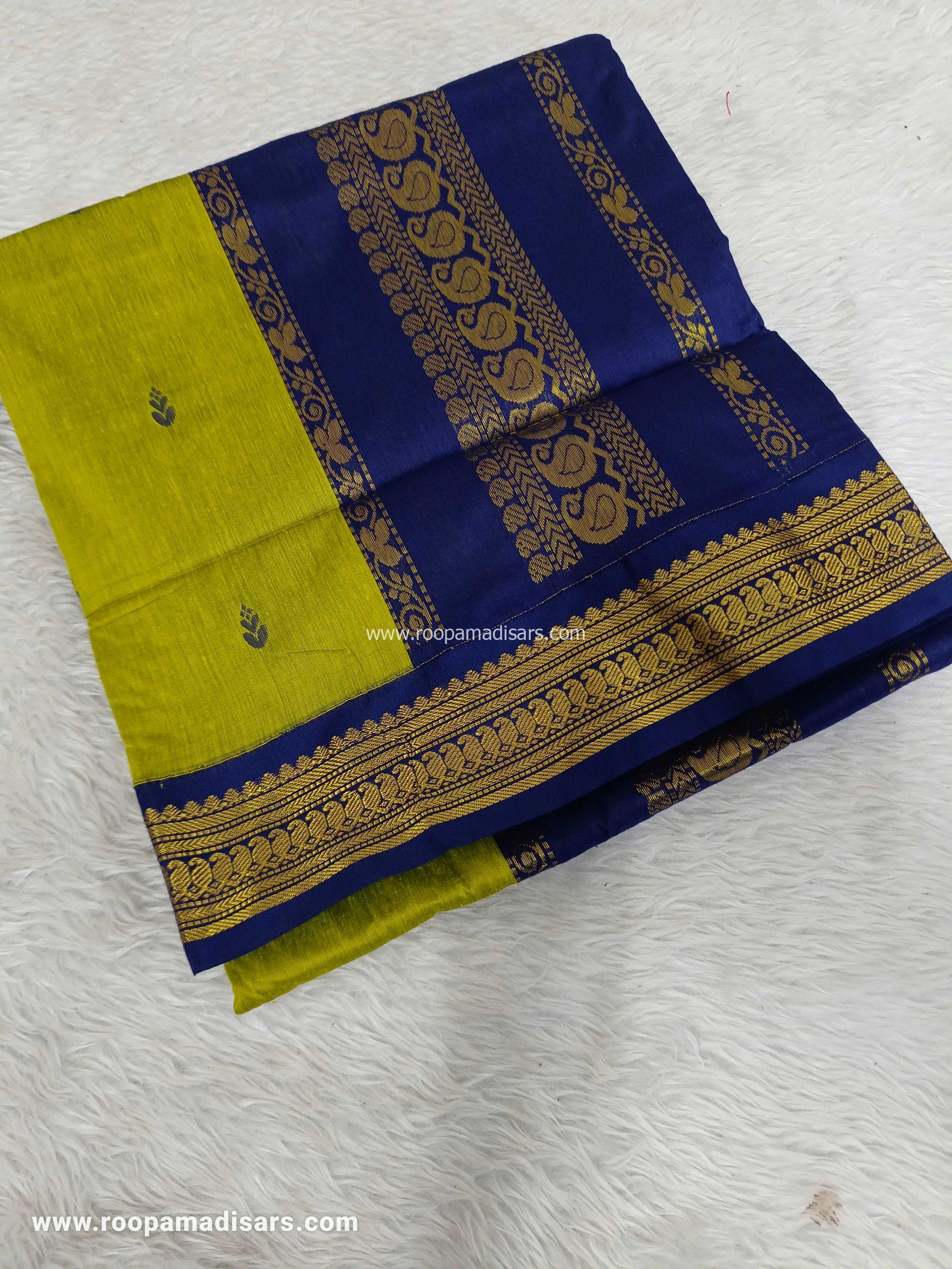 KALYANI SILK COTTON -REGULAR MADISAR SAREE WITHOUT BLOUSE PIECE