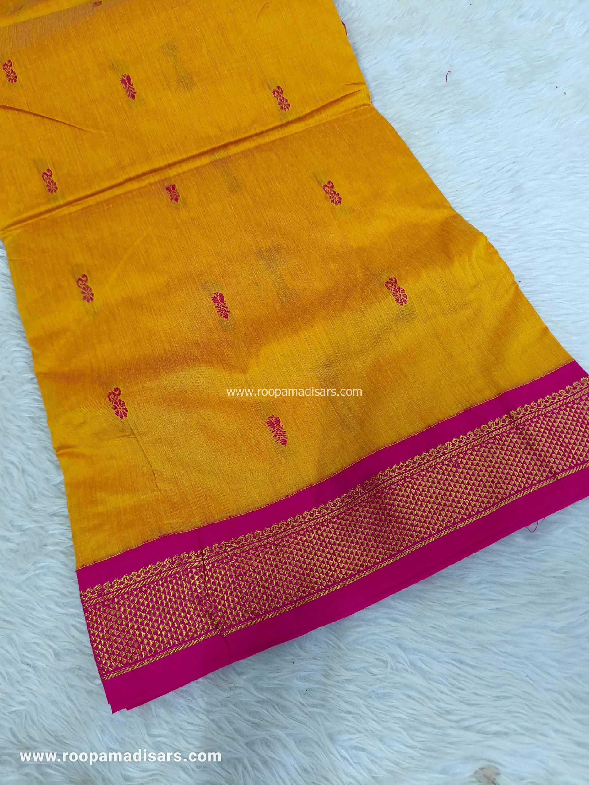 KALYANI SILK COTTON -REGULAR MADISAR SAREE WITHOUT BLOUSE PIECE - Image 2