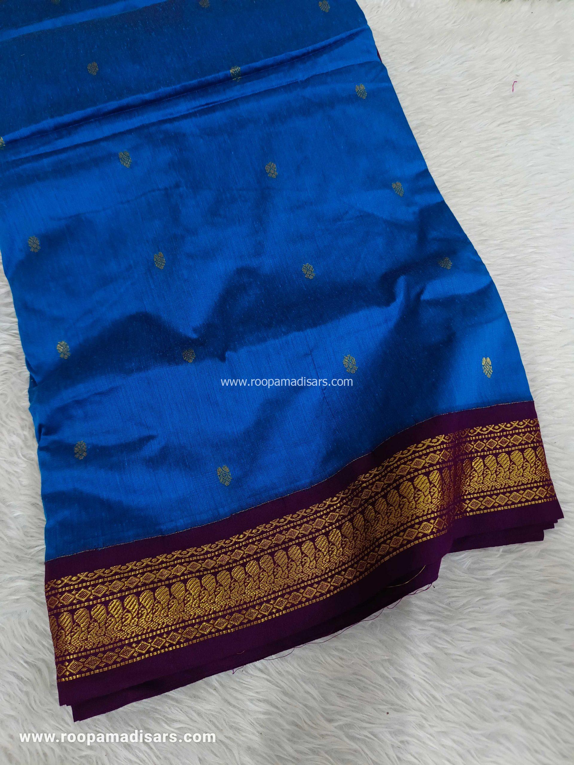 KALYANI SILK COTTON -REGULAR MADISAR SAREE WITHOUT BLOUSE PIECE - Image 2