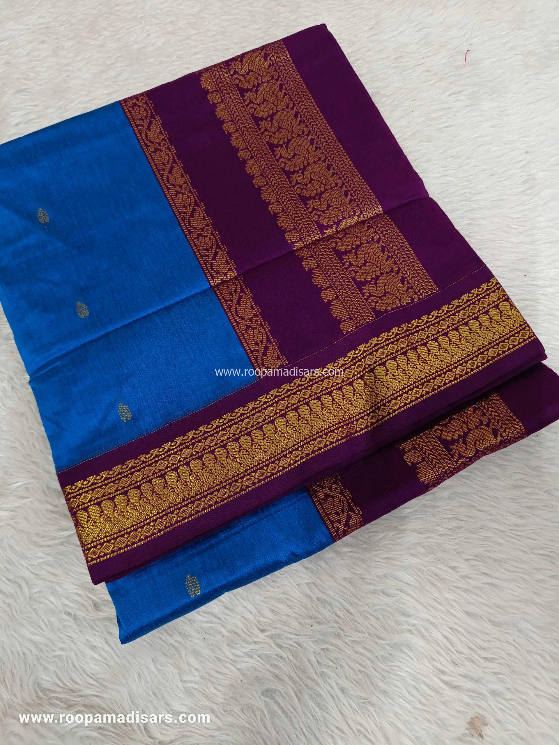 KALYANI SILK COTTON -REGULAR MADISAR SAREE WITHOUT BLOUSE PIECE