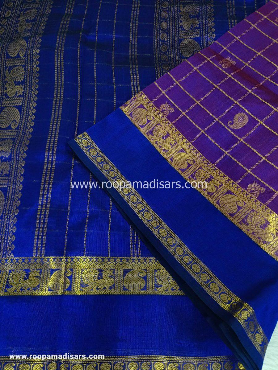 Pure Silk Cotton Madisar -10YARDS PURE SILK COTTON MADISAR KORVAI BORDER WITHOUT BLOUSE PIECE - Image 3