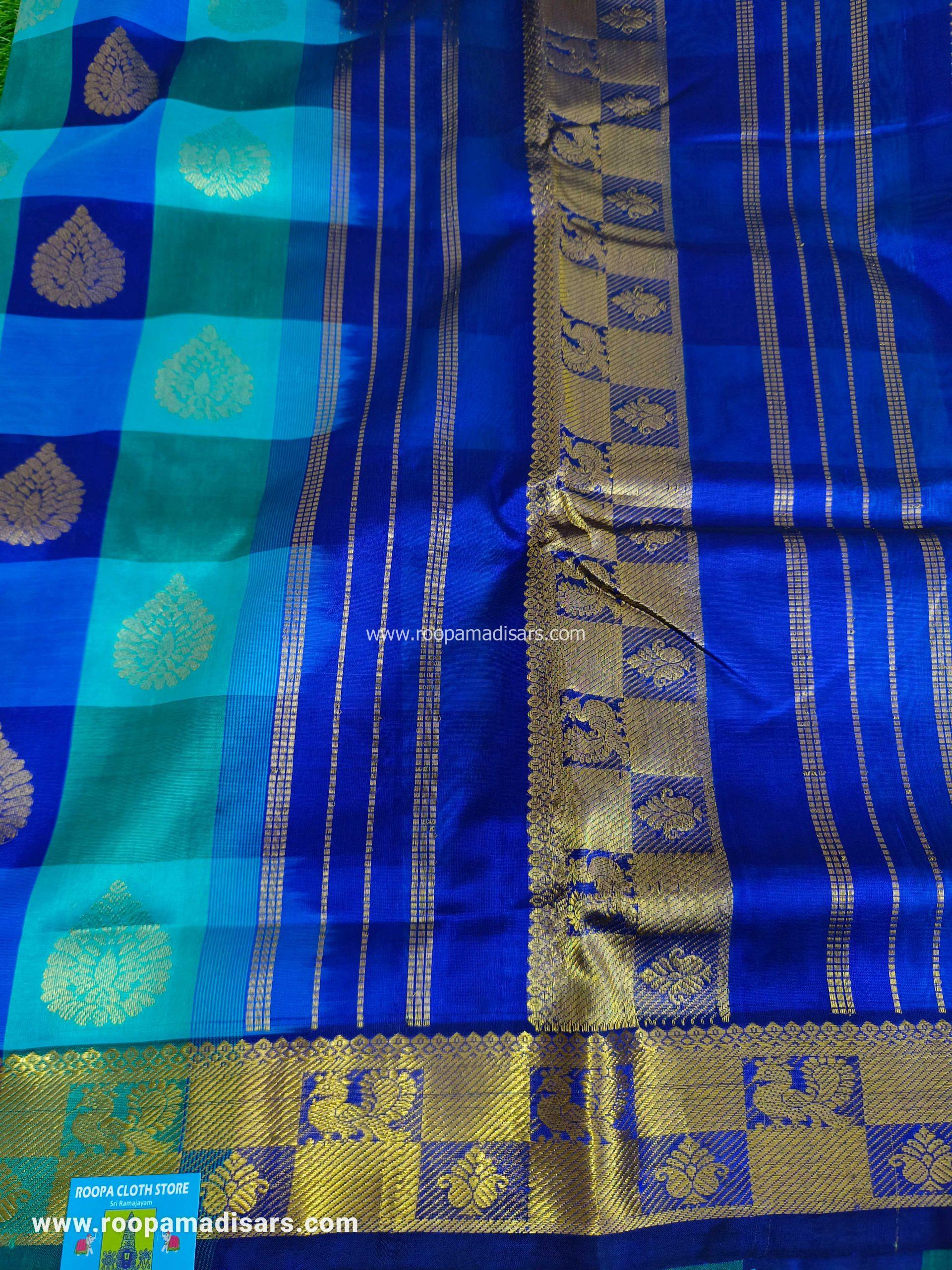 Pure Silk Cotton Madisar -10YARDS PURE SILK COTTON MADISAR KORVAI BORDER WITHOUT BLOUSE PIECE - Image 3