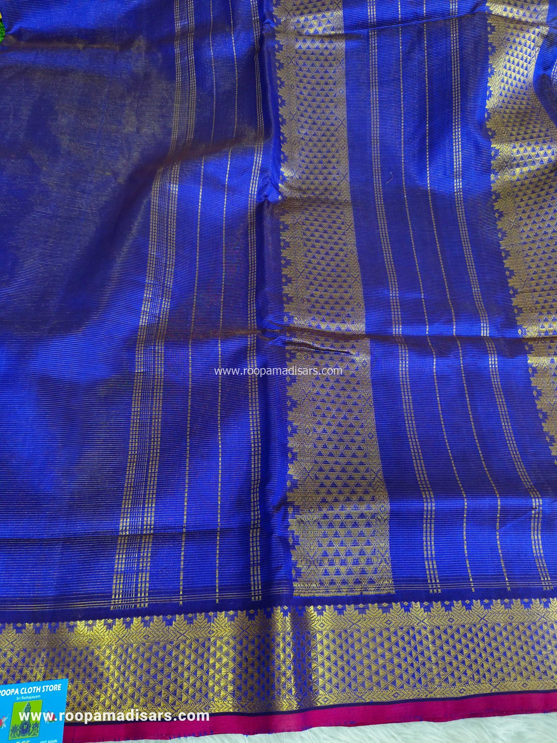 Pure Silk Cotton Vairaoosi Madisar -10YARDS PURE SILK COTTON MADISAR KORVAI BORDER WITHOUT BLOUSE PIECE - Image 3