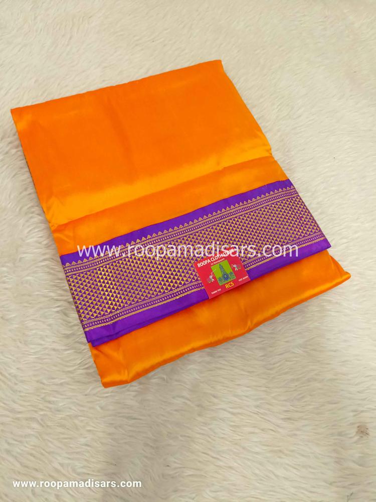 Pure Silk Madisar -10YARDS PURE SILK MADISAR KORVAI BORDER WITHOUT BLOUSE PIECE - Image 2