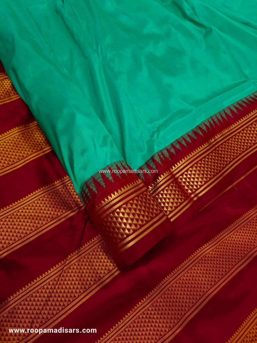 Pure Silk Madisar -10YARDS PURE SILK MADISAR KORVAI BORDER WITHOUT BLOUSE PIECE