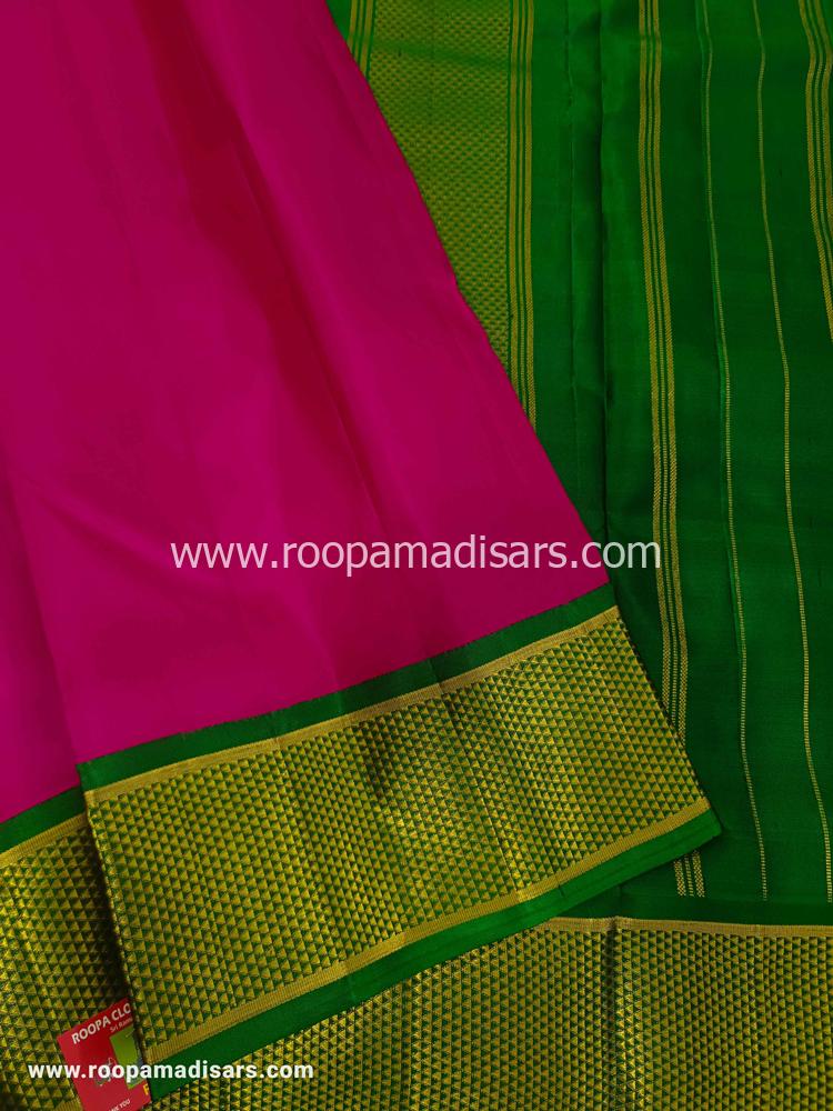 Pure Silk Madisar -10YARDS PURE SILK MADISAR KORVAI BORDER WITHOUT BLOUSE PIECE - Image 4