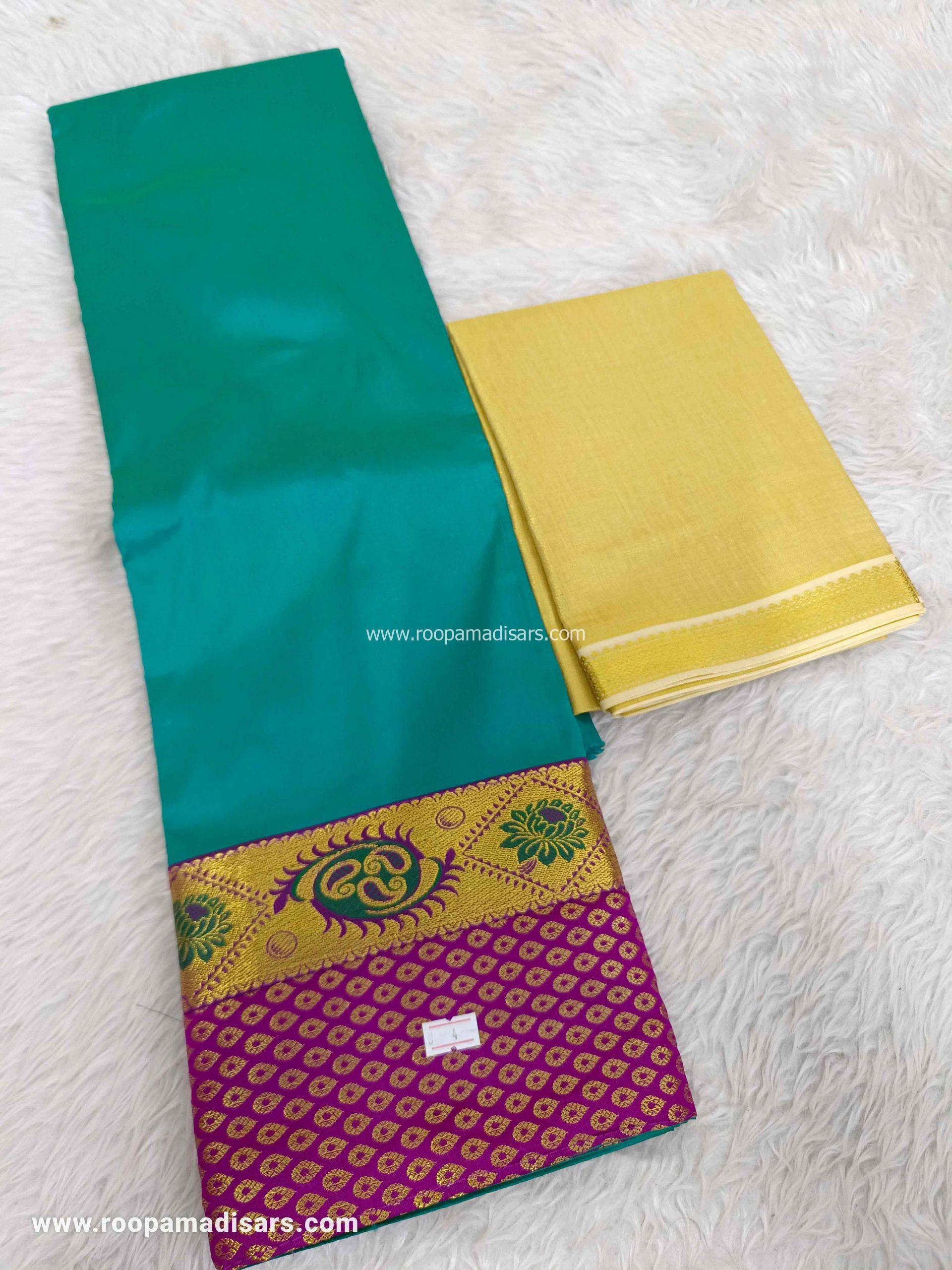 Pattu Pavadai Baby Girls Pavada Sattai-age 6-10 - Image 2