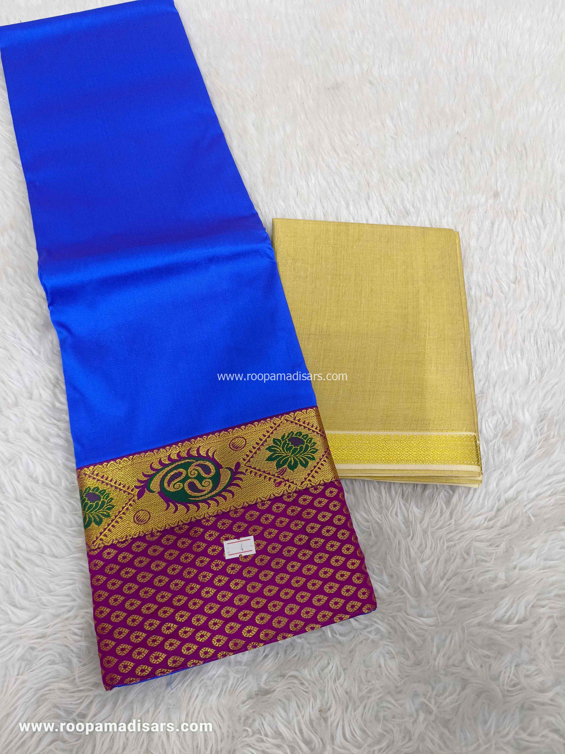 Pattu Pavadai Baby Girls Pavada Sattai-age 6-10 - Image 2