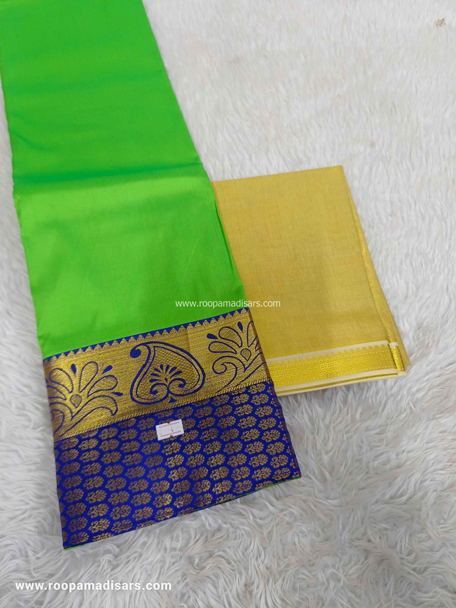 Pattu Pavadai Baby Girls Pavada Sattai-age 6-10 - Image 2