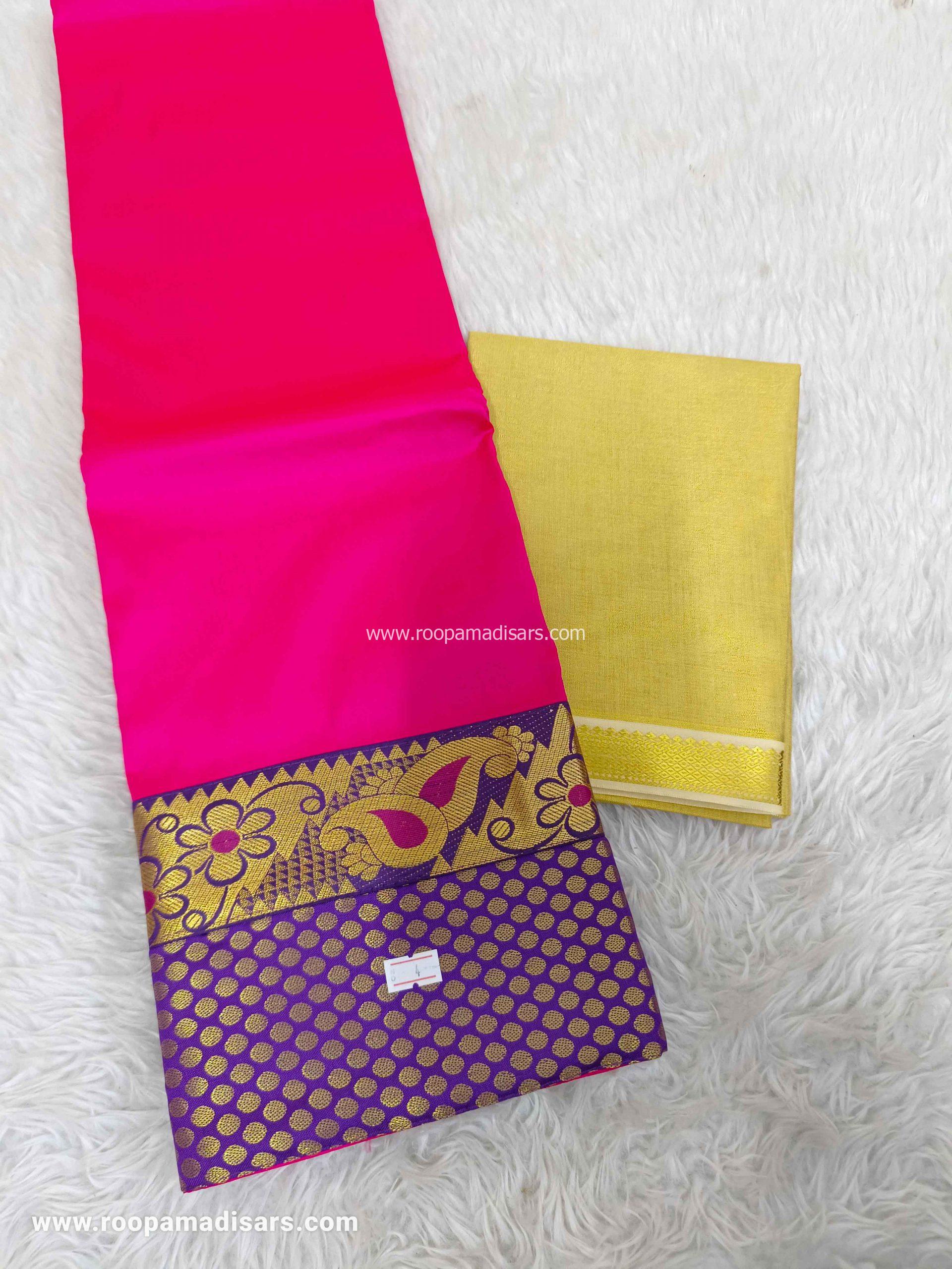 Pattu Pavadai Baby Girls Pavada Sattai-age 6-10 - Image 2