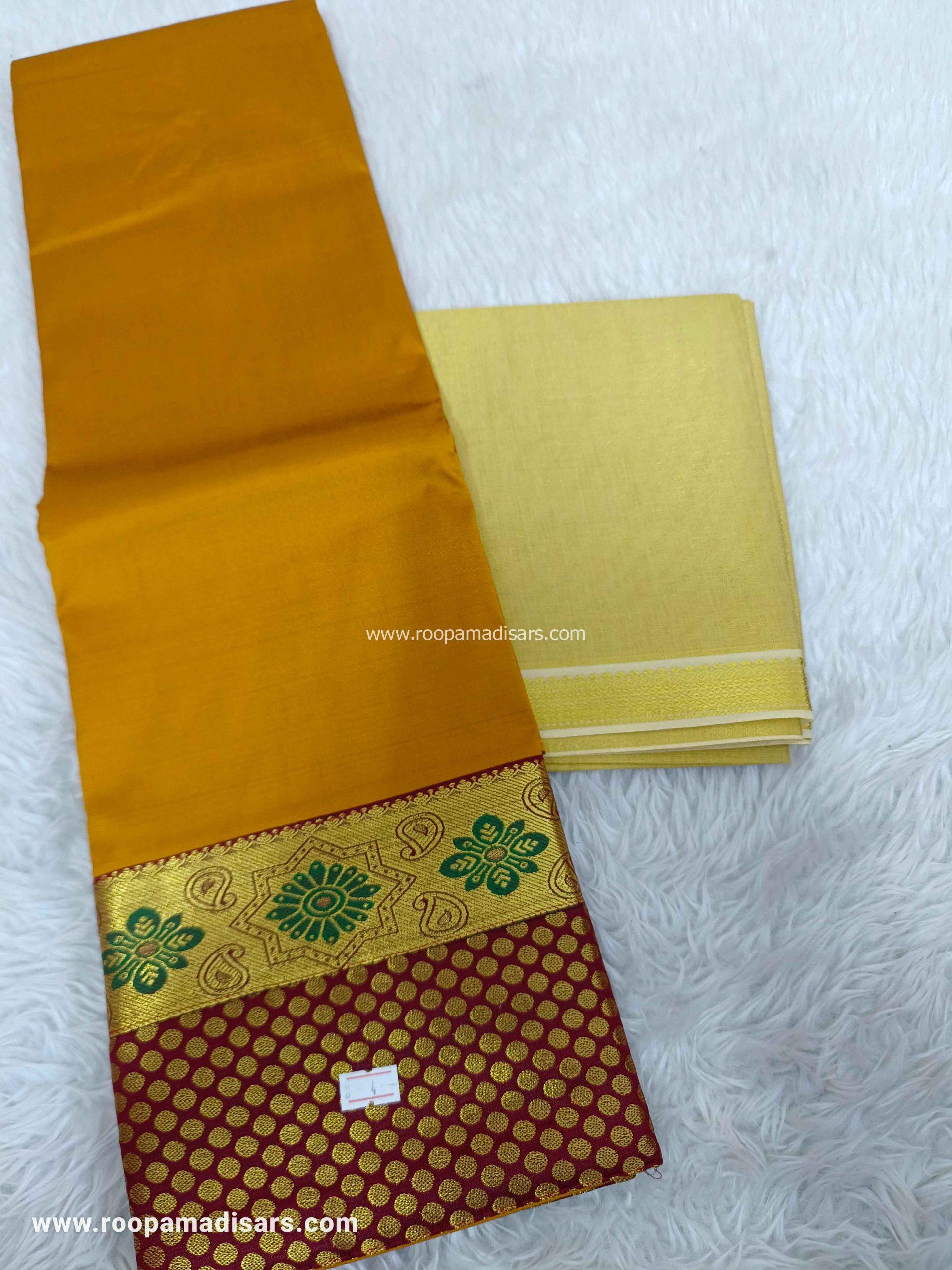 Pavada Rop Thread Pattu Pavadai Baby Girls Pavada Sattai-age 6-10 - Roopa Madisars