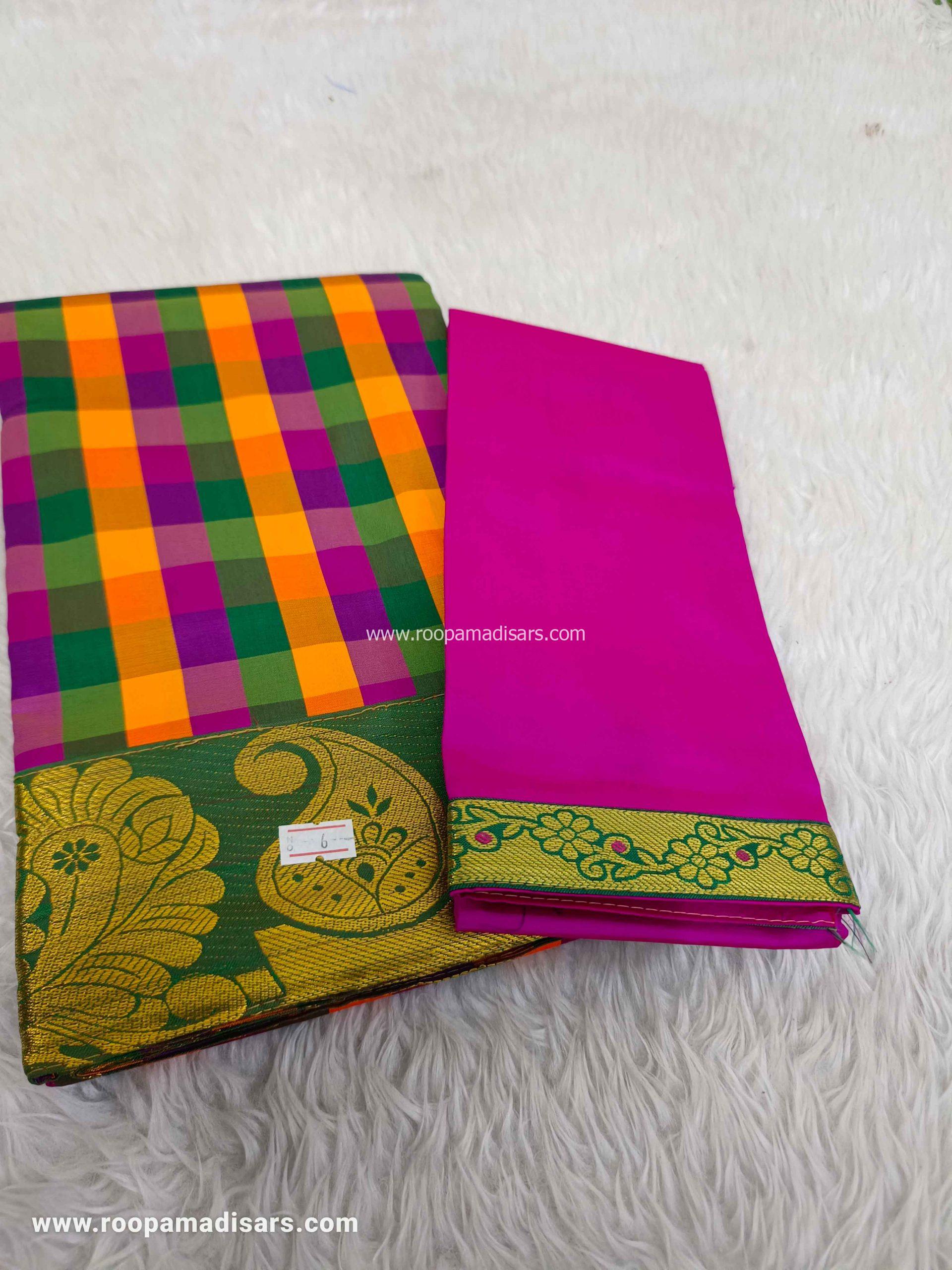 Pattu Pavadai Baby Girls Pavada Sattai-age 8-12