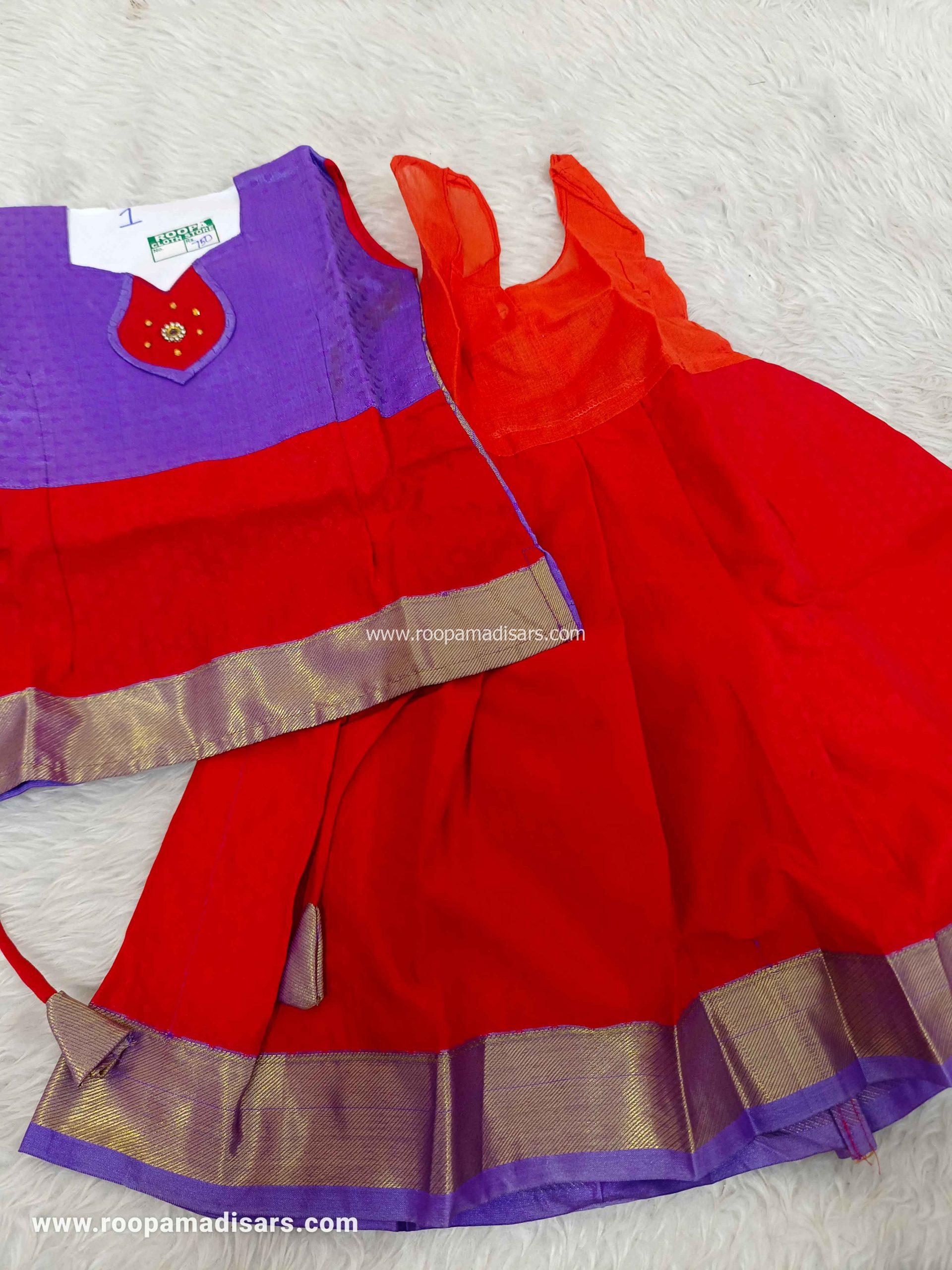 Pavada Rop Readymade Pattu Pavadai Baby Girls Pavada Sattai with lining -age 1-2 ...