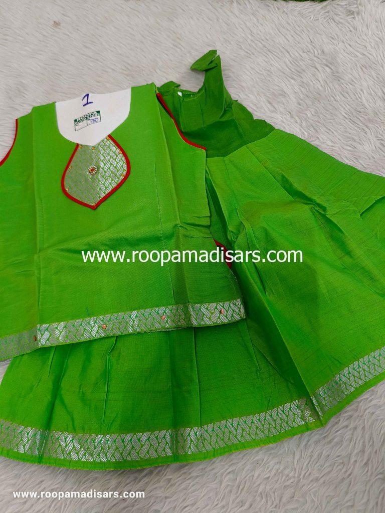 Pavada Rop Thread Readymade Pattu Pavadai Baby Girls Pavada Sattai with lining -age 1-2 ...