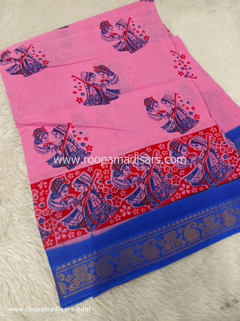 SUNGUDI SAREES -10.5YARDS MADISAR SAREE WITHOUT BLOUSE PIECE