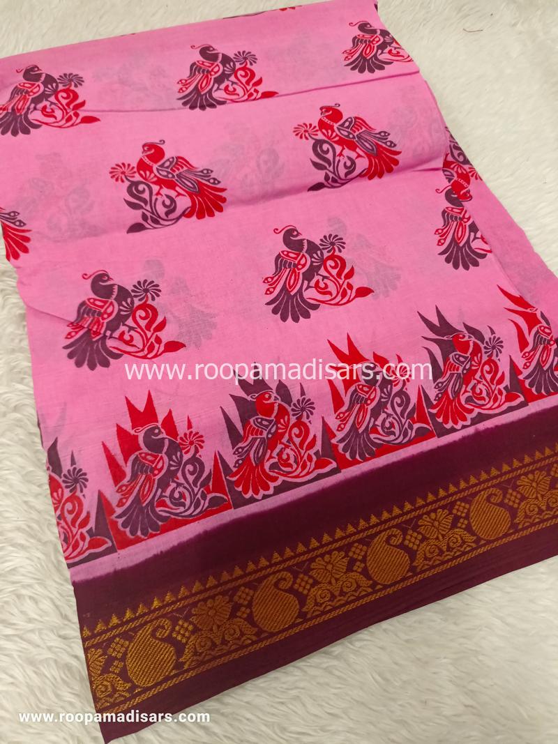 SUNGUDI SAREES -10.5YARDS MADISAR SAREE WITHOUT BLOUSE PIECE