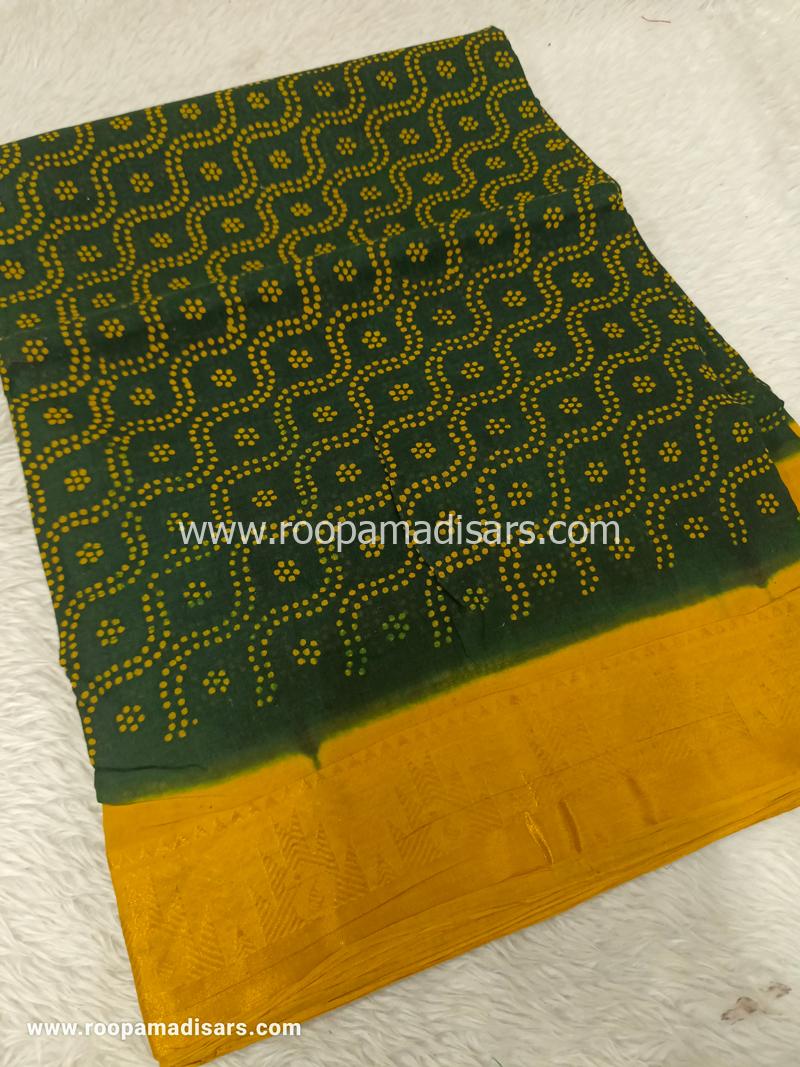 SUNGUDI SAREES -10.5YARDS MADISAR SAREE WITHOUT BLOUSE PIECE