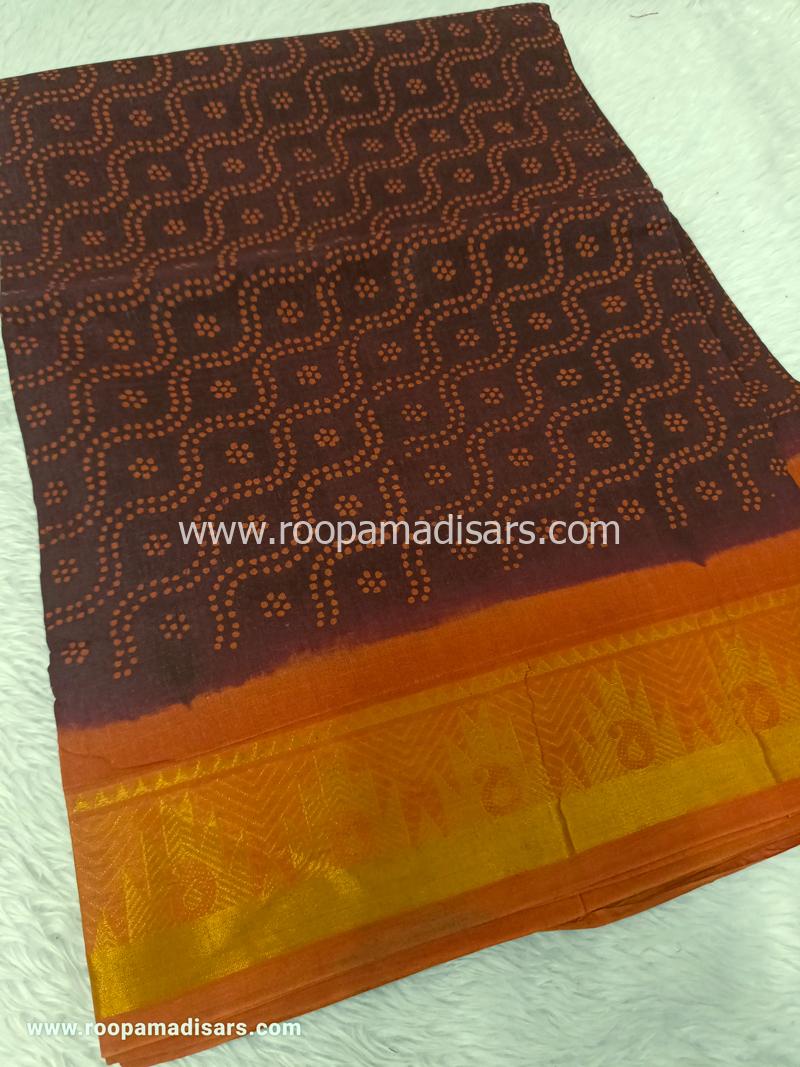 SUNGUDI SAREES -10.5YARDS MADISAR SAREE WITHOUT BLOUSE PIECE