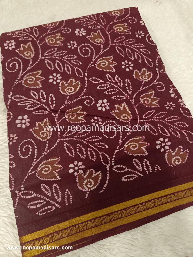 SUNGUDI SAREES -10.5YARDS MADISAR SAREE WITHOUT BLOUSE PIECE