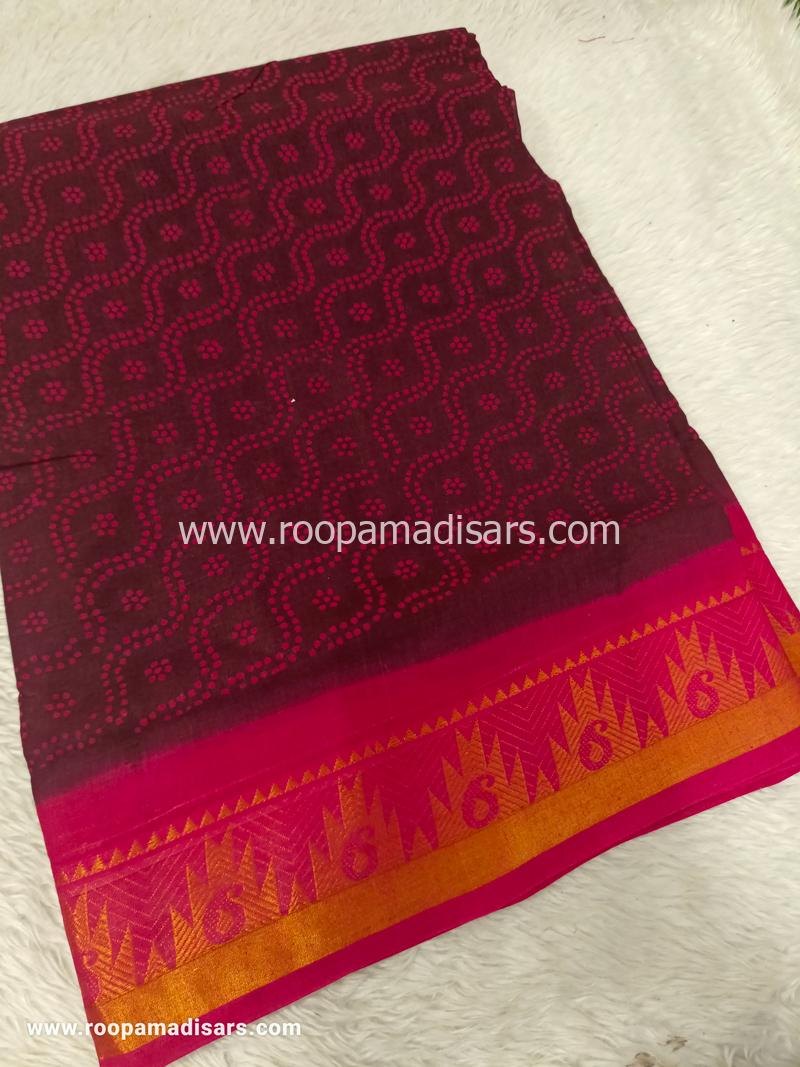 SUNGUDI SAREES -10.5YARDS MADISAR SAREE WITHOUT BLOUSE PIECE