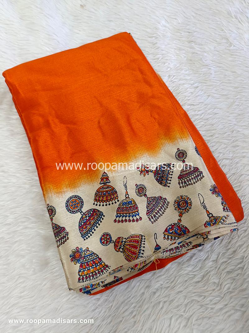 Crepe Madisar -11YARDS CREPE MADISAR WITH BLOUSE PIECE - SYNTHETIC MADISARS