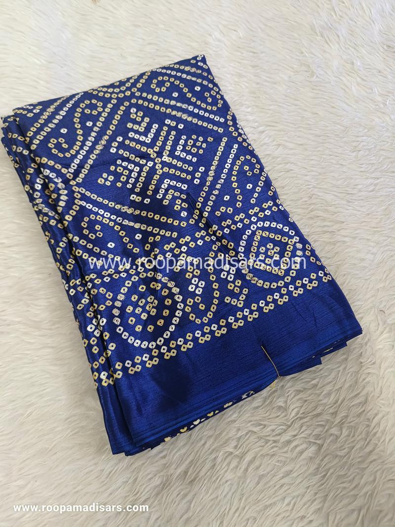 Crepe Madisar -11YARDS CREPE MADISAR WITH BLOUSE PIECE - SYNTHETIC MADISARS