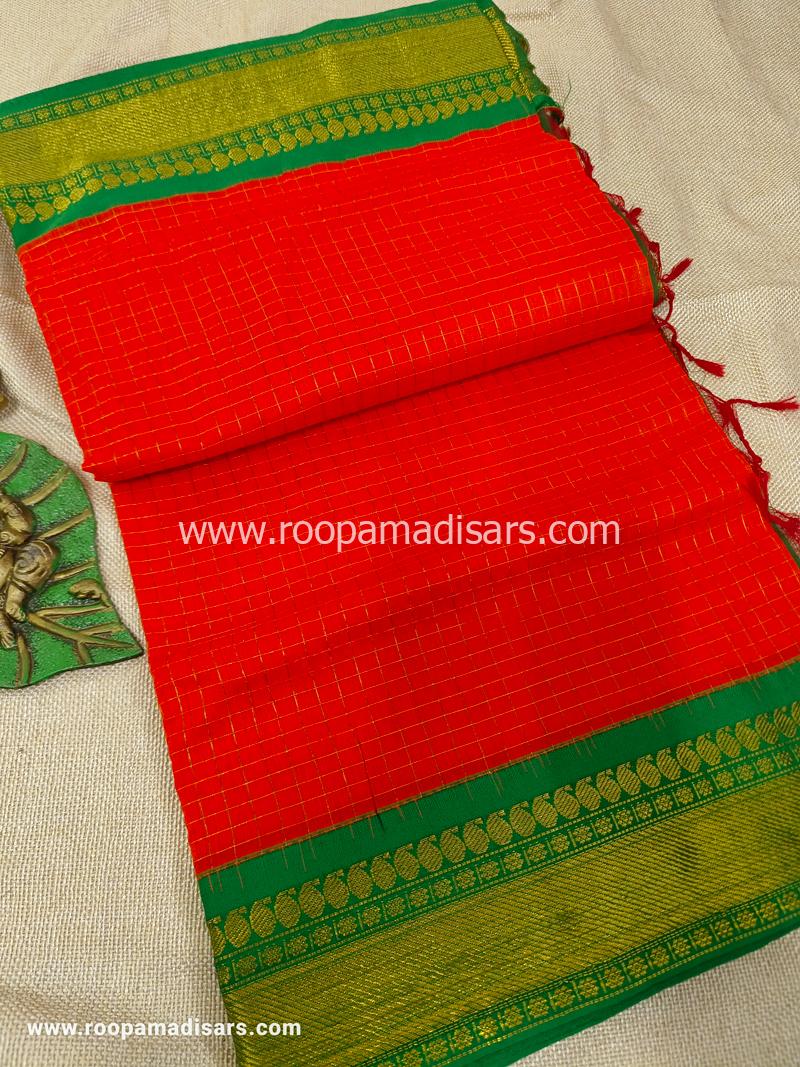 KALYANI SILK READYMADE  -READYMADE MADISAR WITHOUT BLOUSE PIECE