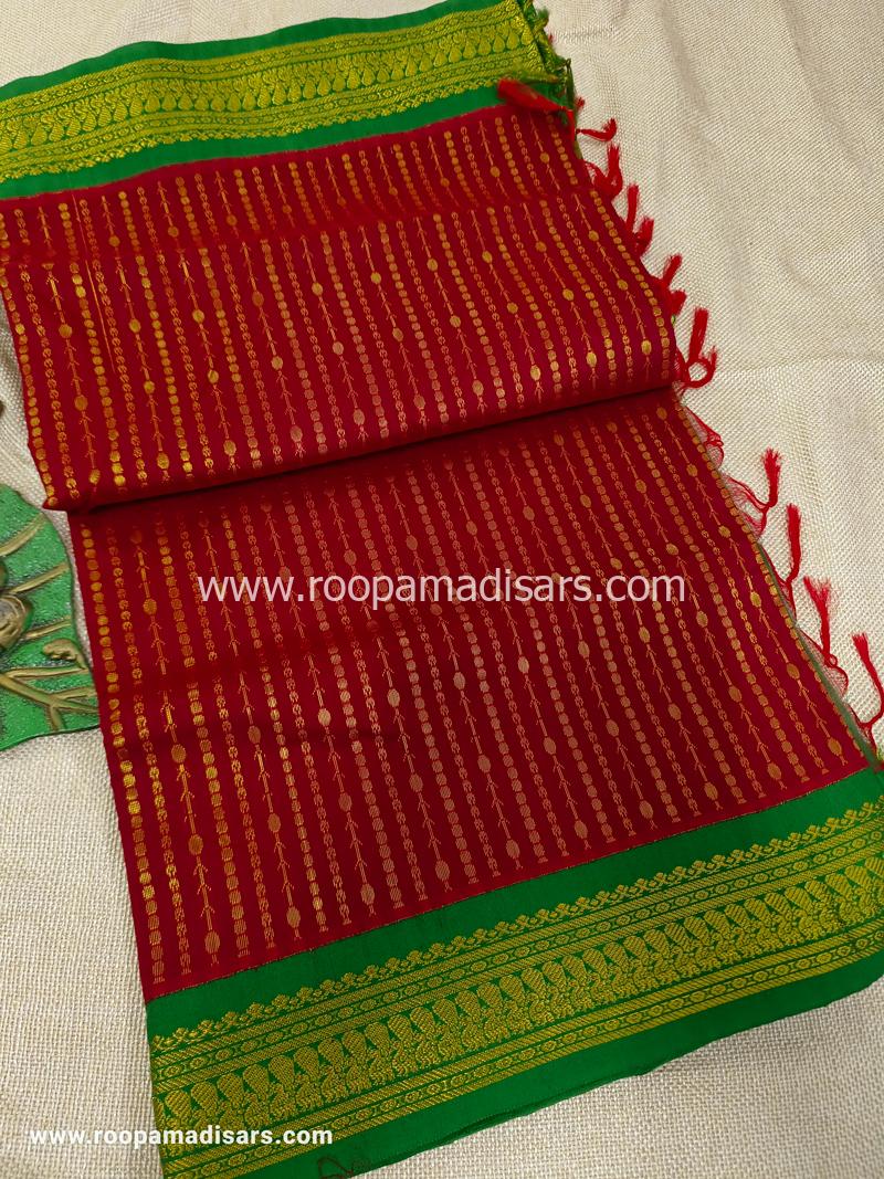 KALYANI SILK READYMADE -READYMADE MADISAR WITHOUT BLOUSE PIECE