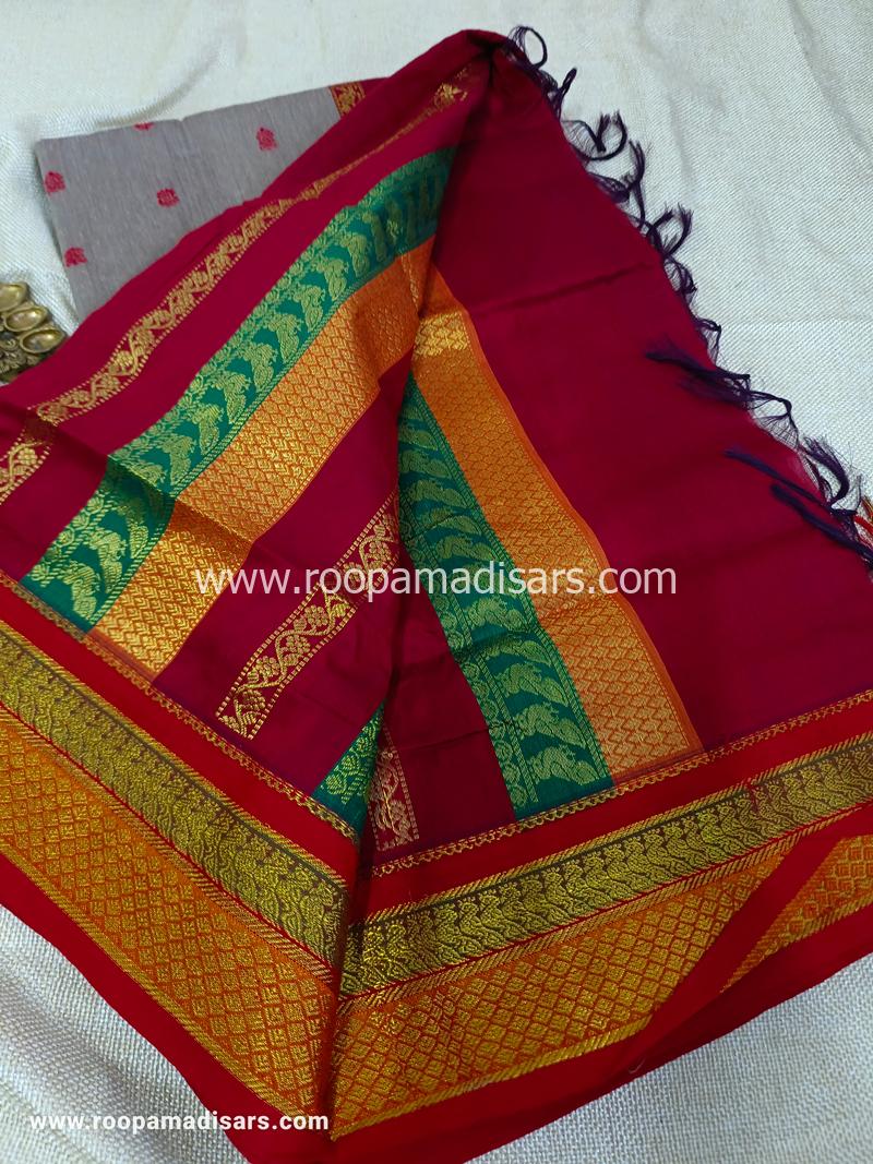 KALYANI SILK READYMADE  -READYMADE MADISAR WITHOUT BLOUSE PIECE - Image 3