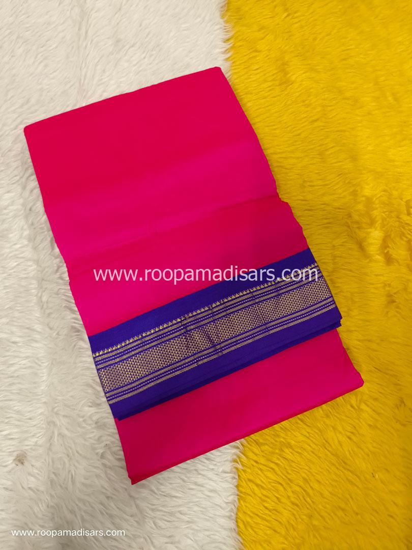 BUTTER SILK MADISARS -10YARDS BUTTER SILK MADISAR KORVAI BORDER WITHOUT BLOUSE PIECE