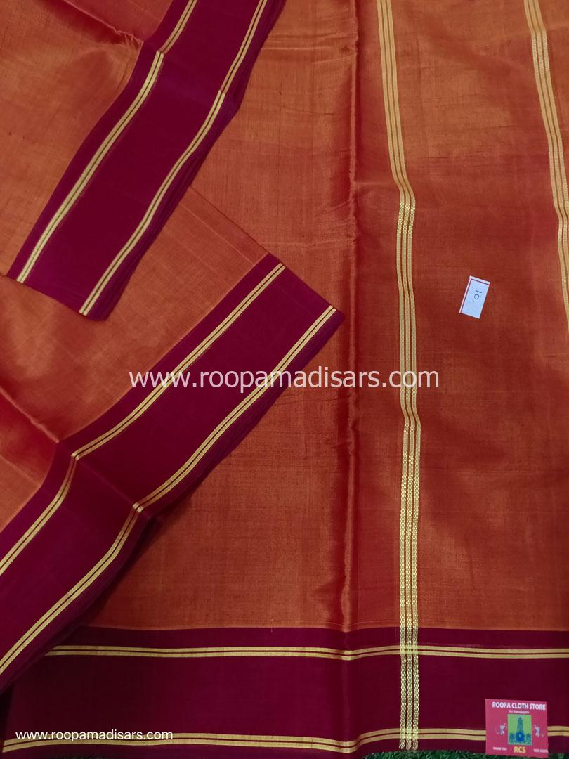 DEVENDRA SAREES -10 YARDS ORIGINAL DEVENDRA MADISAR SAREE WITHOUT BLOUSE PIECE - Image 2